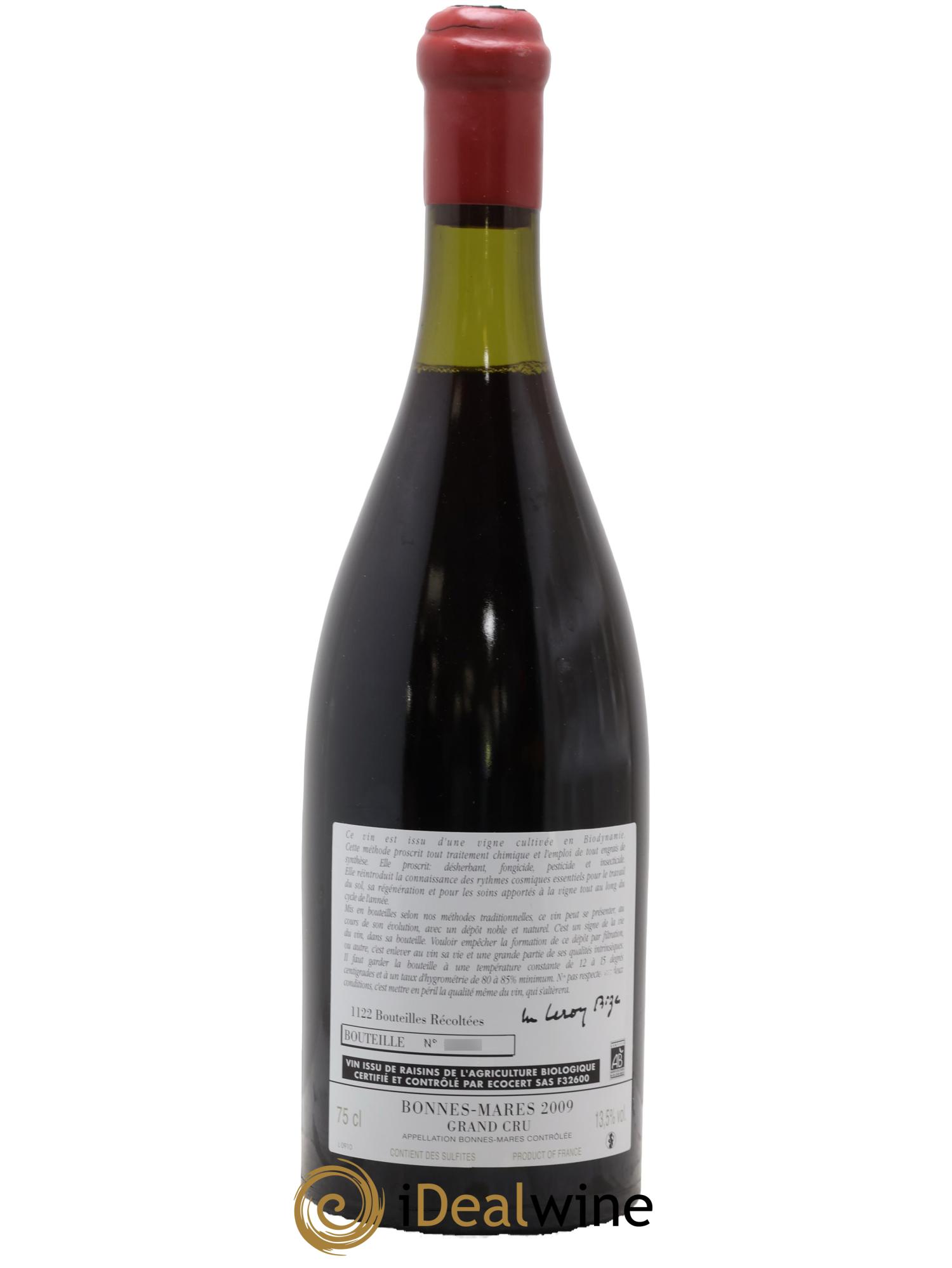 Bonnes-Mares Grand Cru d'Auvenay (Domaine)  2009 - Posten von 1 Flasche - 1