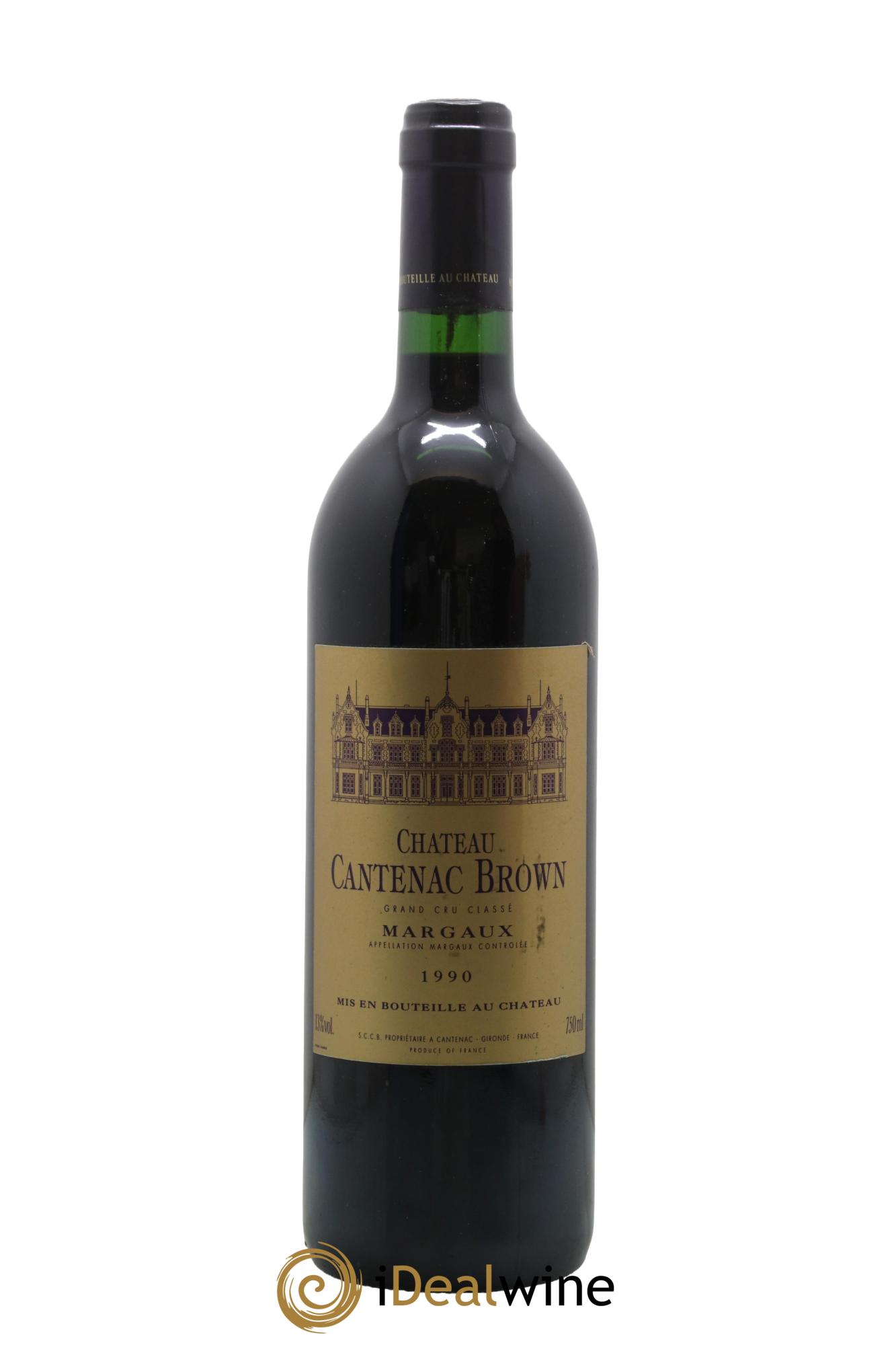 Château Cantenac Brown 3ème Grand Cru Classé 1990 - Lot de 1 bouteille - 0
