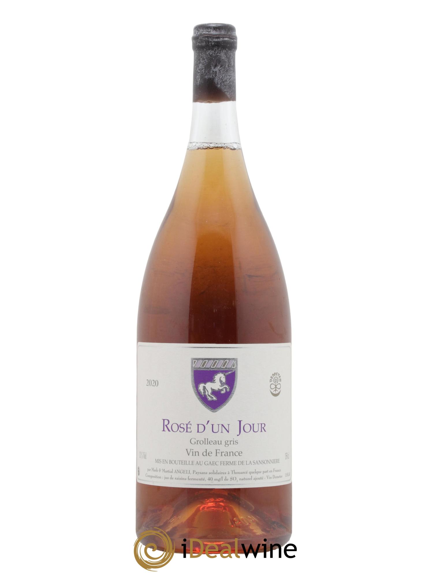 Vin de France Rosé d'un jour Mark Angeli (Domaine) - Ferme de la Sansonnière 2020 - Lot de 1 magnum - 0