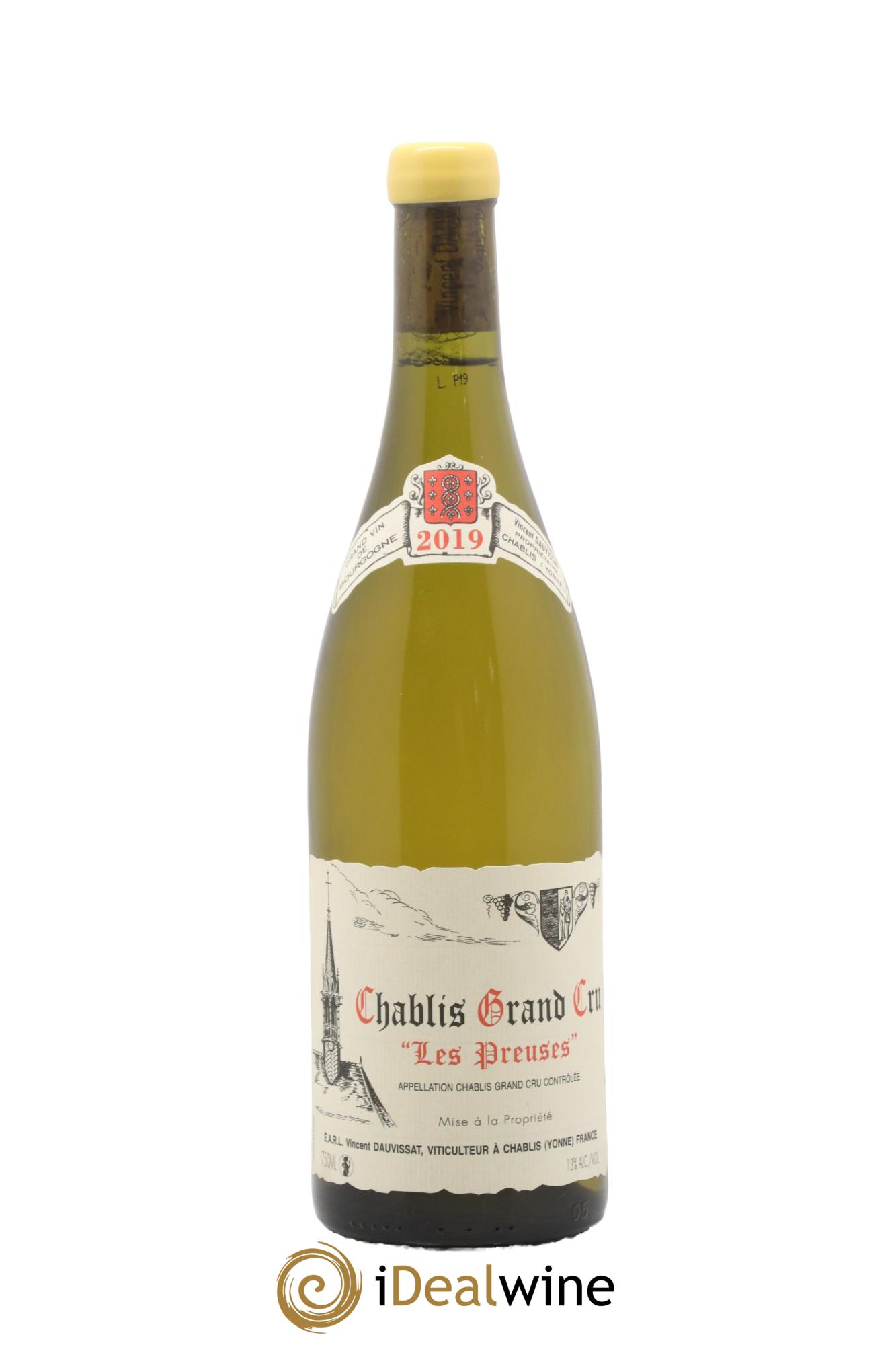 Chablis Grand Cru Les Preuses Vincent Dauvissat (Domaine) 2019 - Lot de 1 bouteille - 0