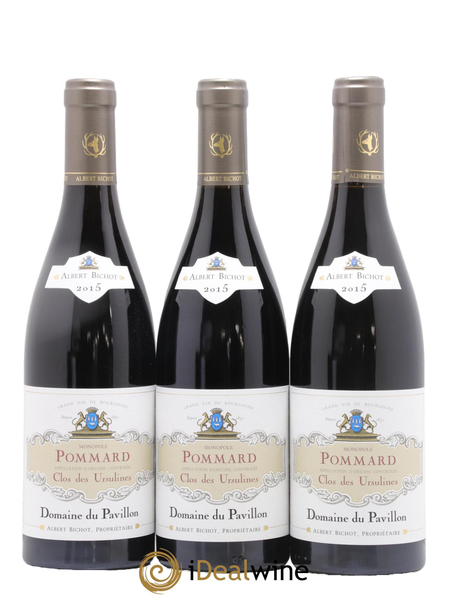Pommard Clos des Ursulines Domaine du Pavillon - Albert Bichot 2015 - Lot de 3 bouteilles - 0