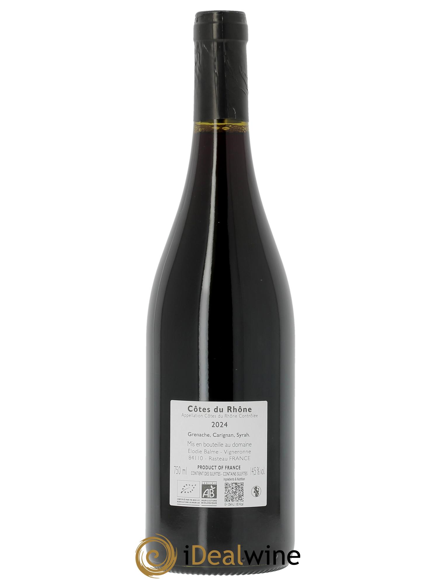 Côtes-du-Rhône Elodie Balme (Domaine) 2024 - Lot de 1 bouteille - 1