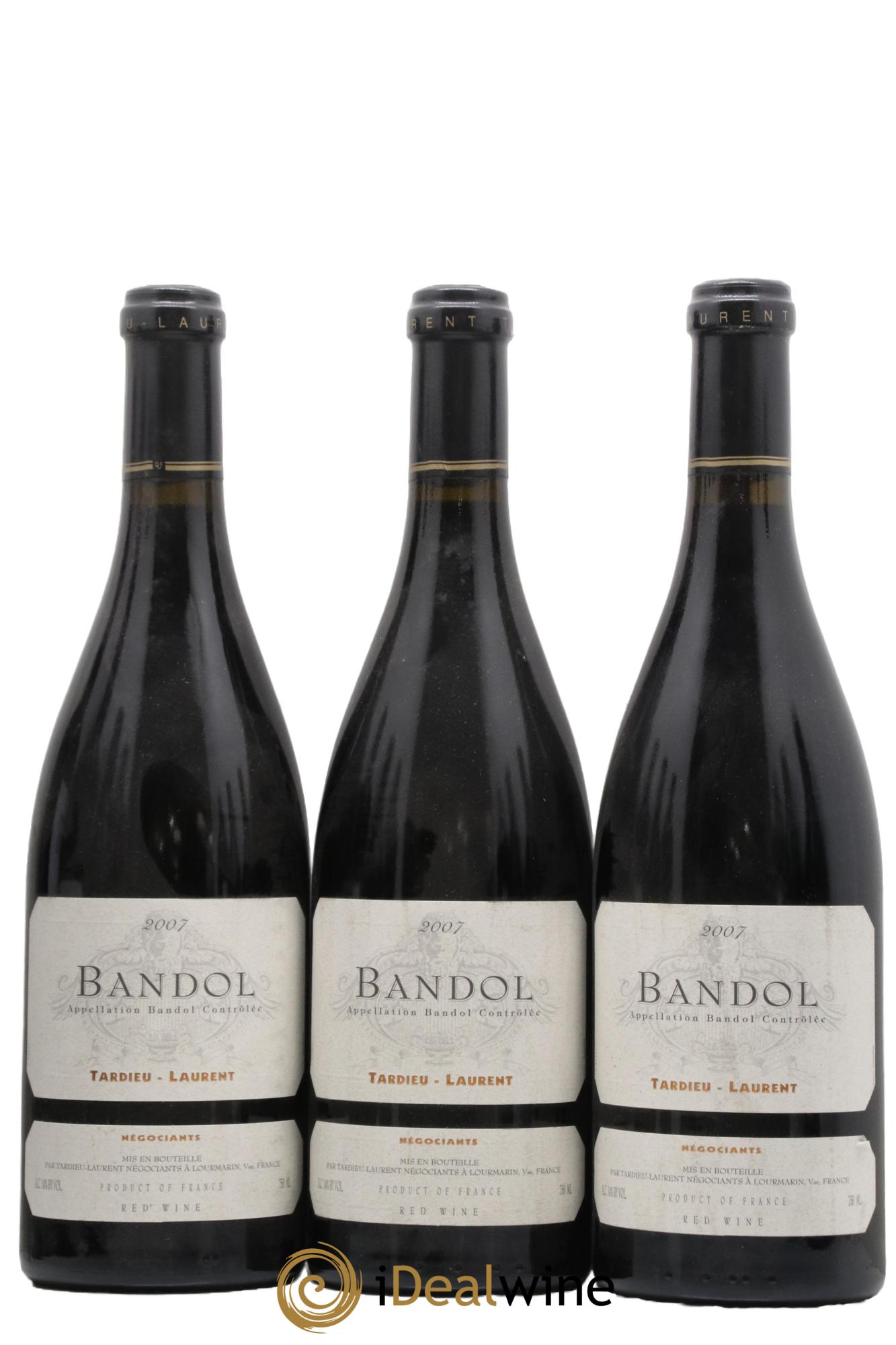 Bandol Maison Tardieu-Laurent 2007 - Lot de 3 bouteilles - 0