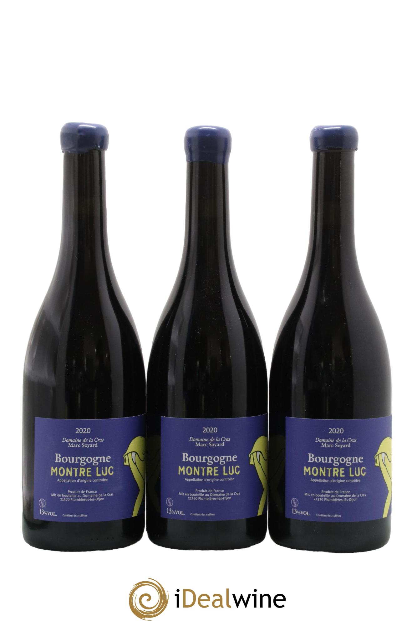 Bourgogne Montrecul Domaine de la Cras - Marc Soyard 2020 - Lot de 3 bouteilles - 0