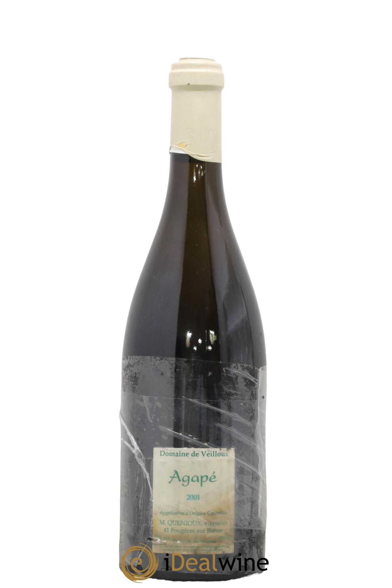 Cheverny Cuvée Agapé Domaine du Veilloux Michel Quenioux 2001 - Lot de 1 bouteille - 0