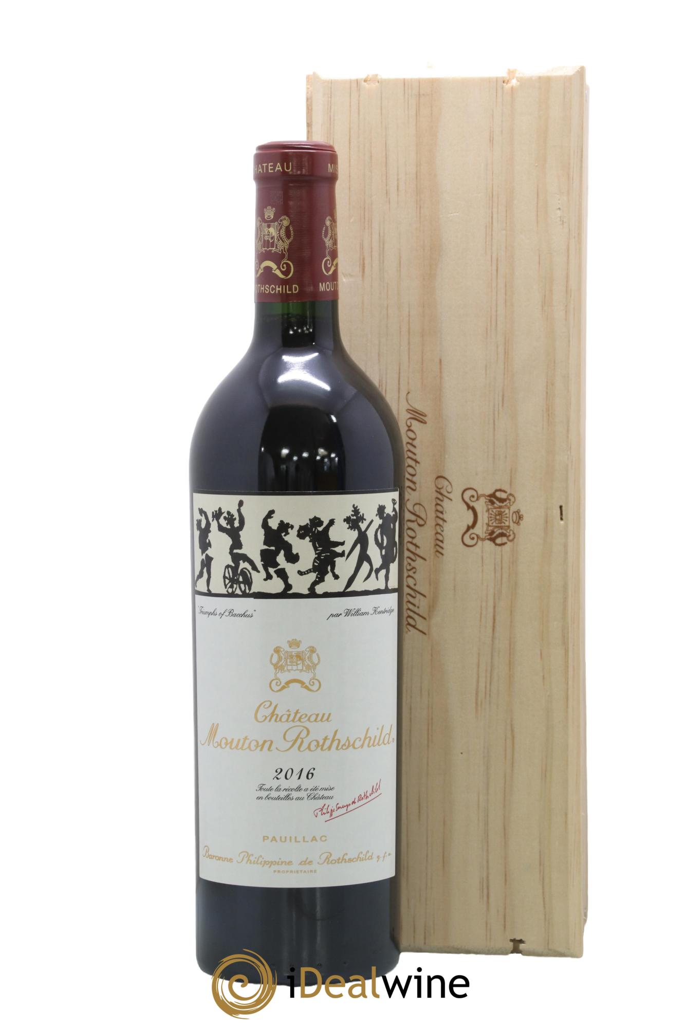 Château Mouton Rothschild 1er Grand Cru Classé 2016 - Lot de 1 bouteille - 0
