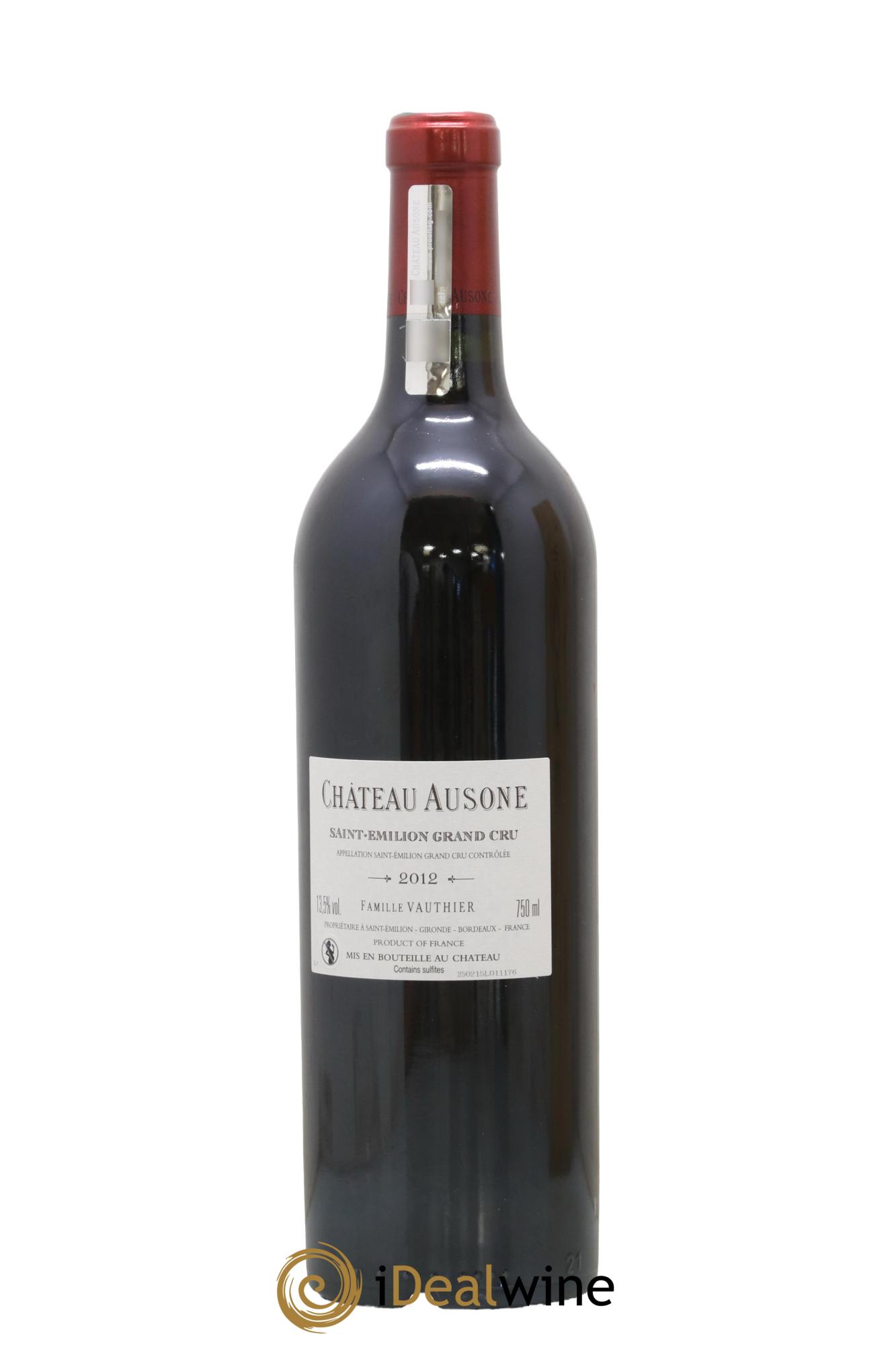 Château Ausone 1er Grand Cru Classé A 2012 - Lot of 1 bottle - 2