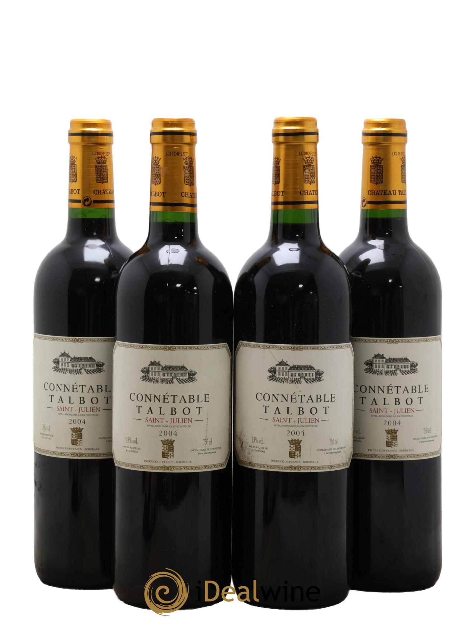 Connétable de Talbot Second Vin 2004 - Lotto di 4 bottiglie - 0