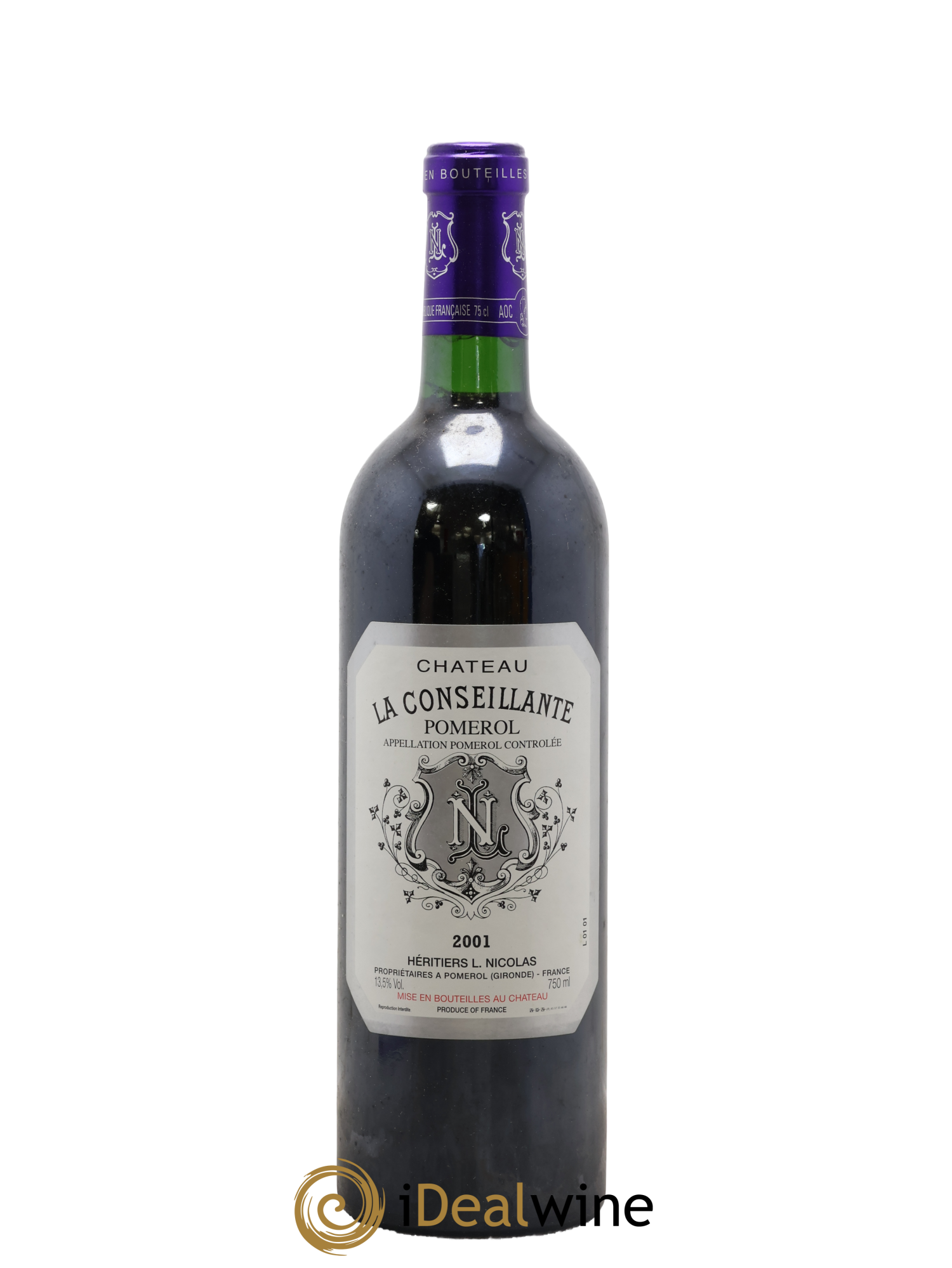 Château la Conseillante 2001 - Lot of 1 bottle - 0