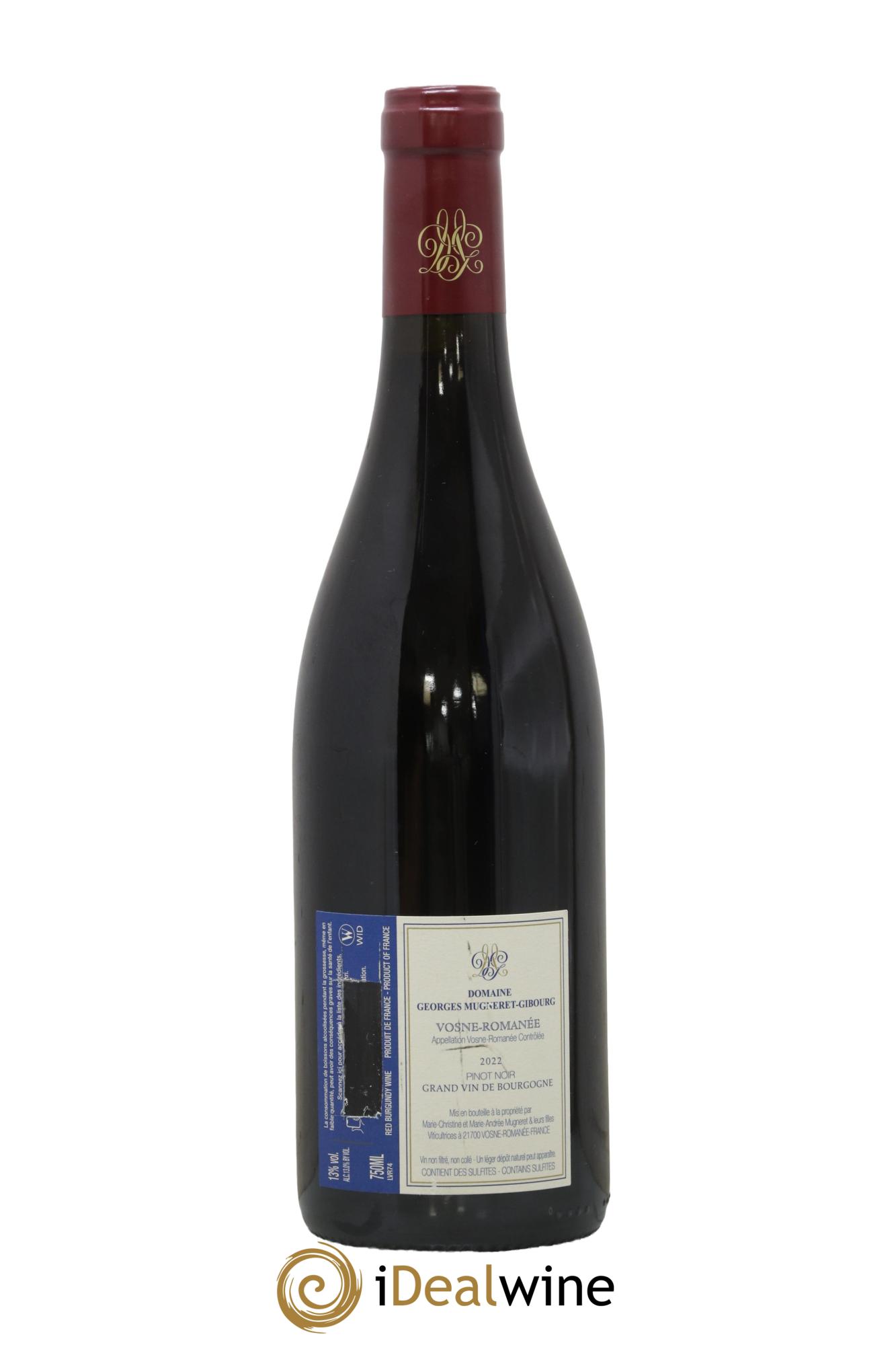 Vosne-Romanée Mugneret-Gibourg (Domaine) 2022 - Lot de 1 bouteille - 1