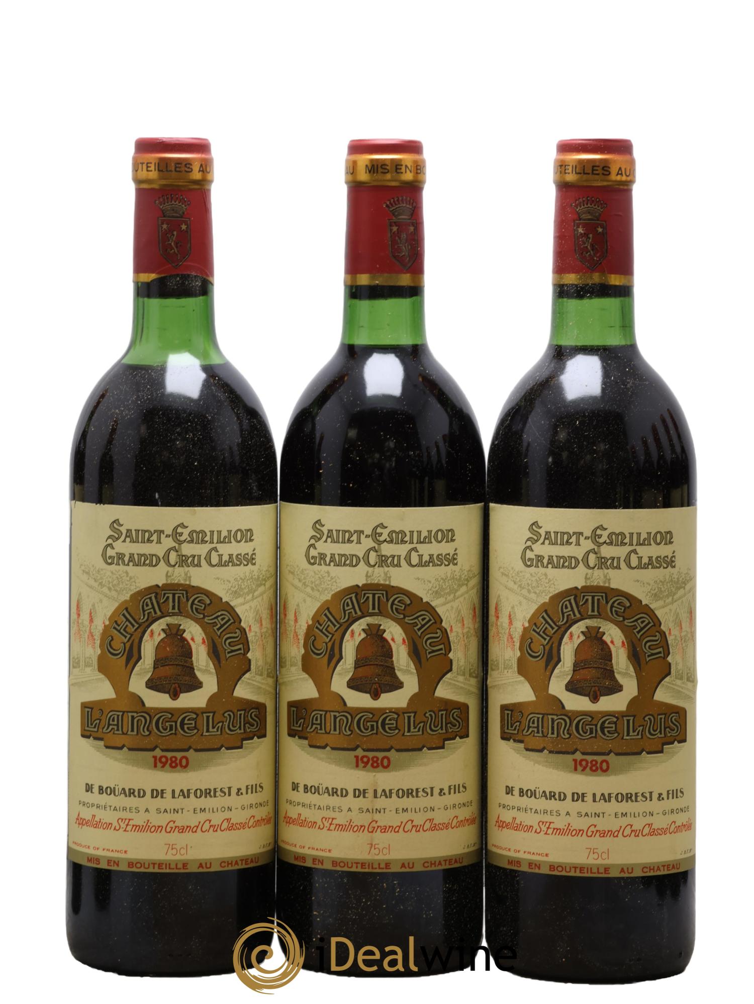 Château Angélus 1er Grand Cru Classé A 1980 - Lot de 12 bouteilles - 1