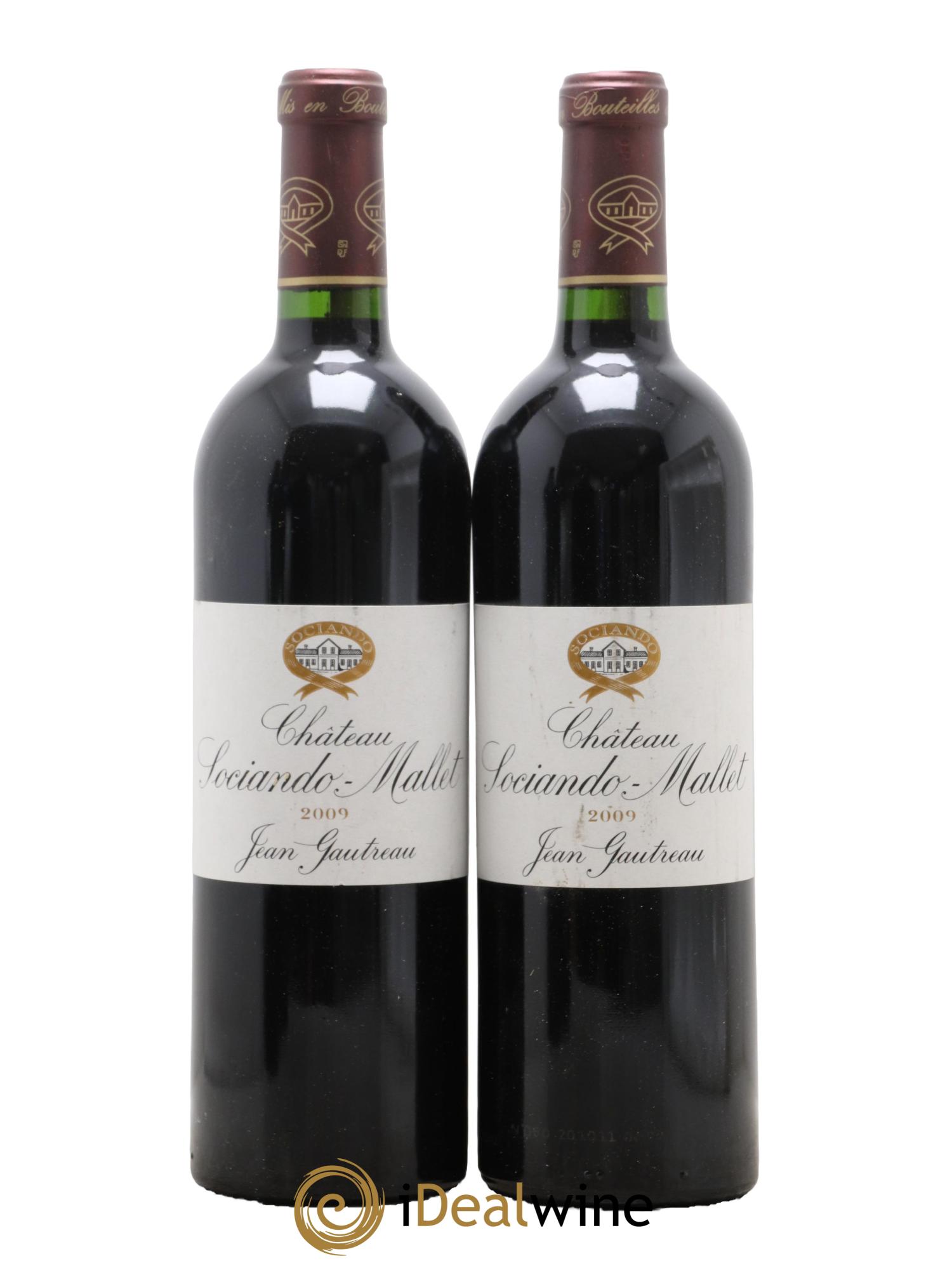Château Sociando Mallet 2009 - Lot de 2 bouteilles - 0