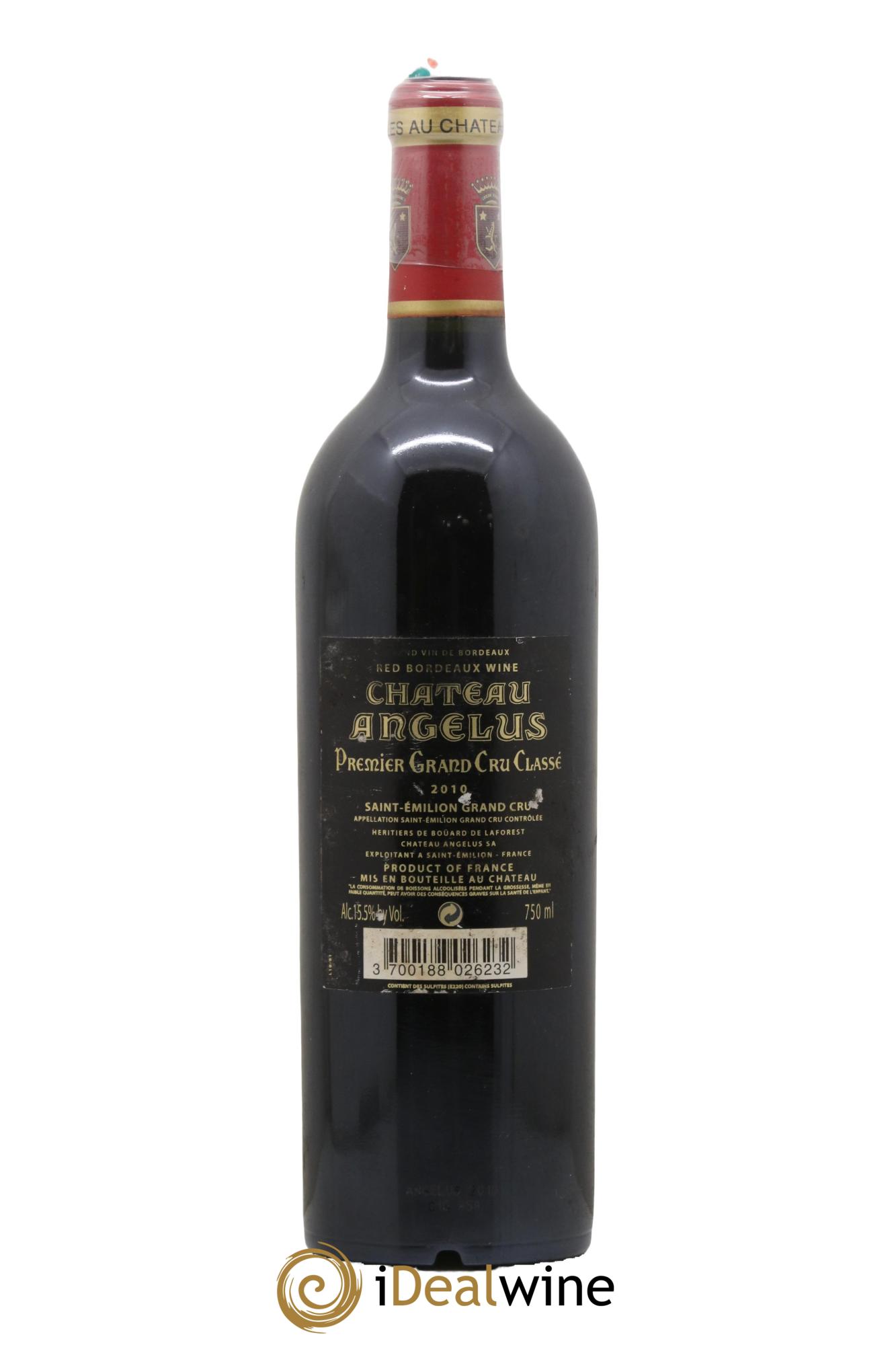 Château Angélus 1er Grand Cru Classé A 2010 - Posten von 1 Flasche - 1