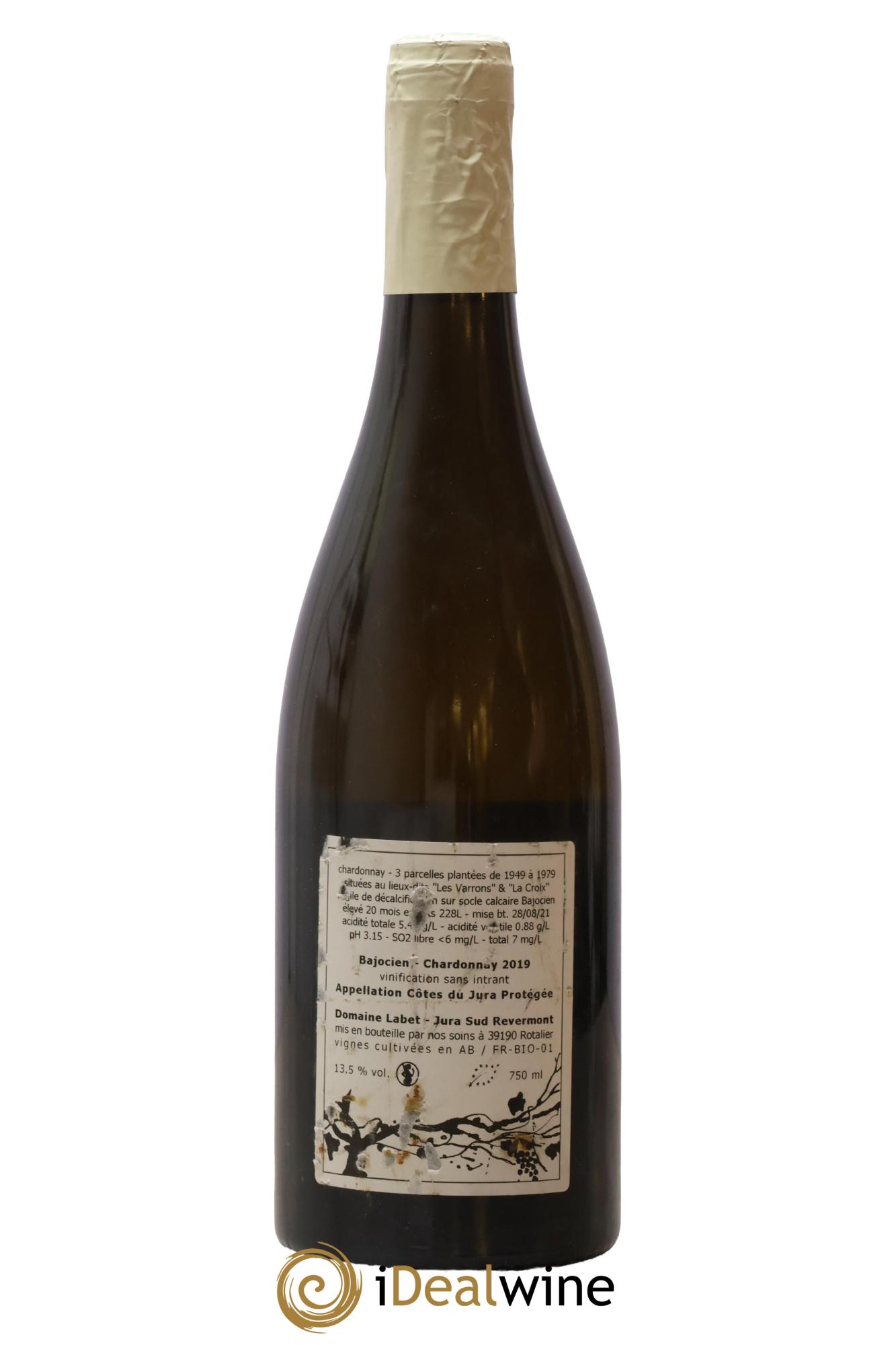 Côtes du Jura Chardonnay Bajocien Romain - Julien - Charline Labet 2019 - Posten von 1 Flasche - 1