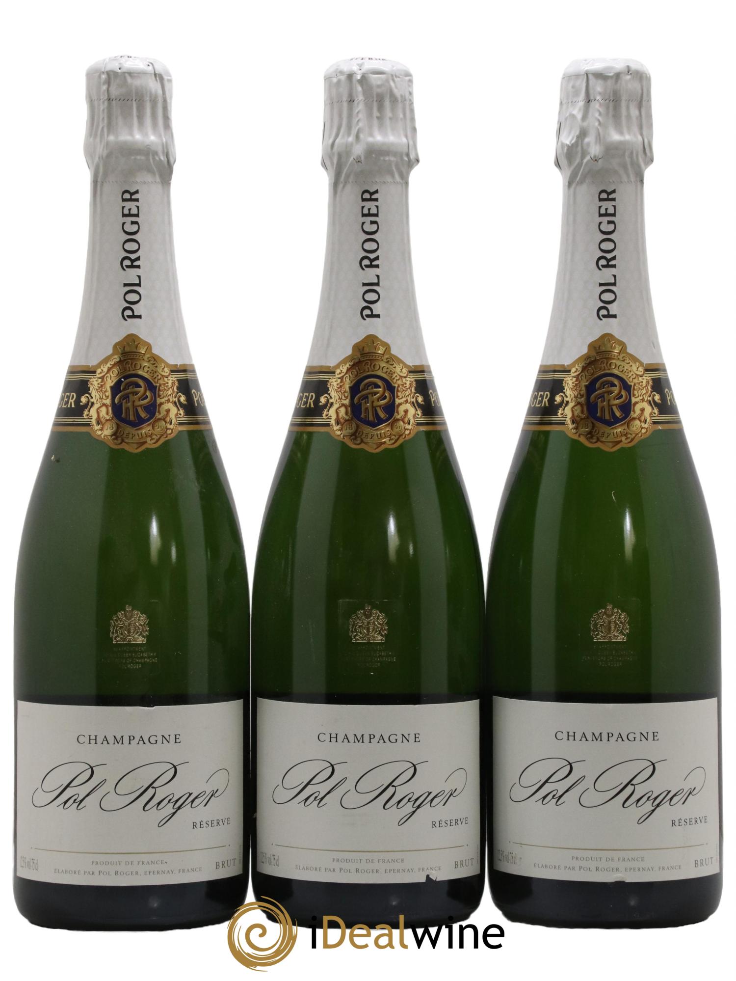 Brut Réserve Pol Roger - Lot de 3 bouteilles - 0