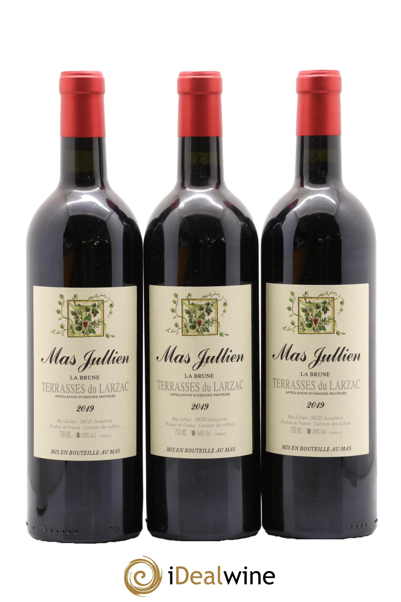 Terrasses du Larzac Mas Jullien La Brune Olivier Jullien 2019 - Lot de 3 bouteilles - 0