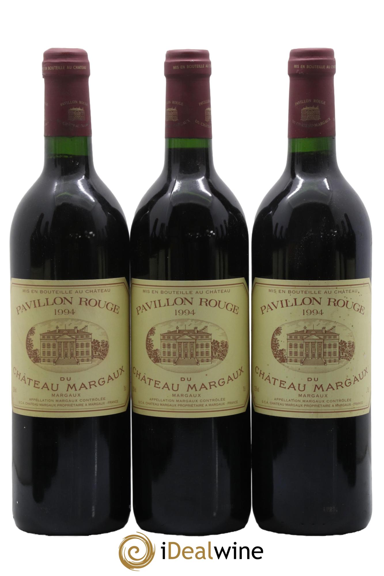 Pavillon Rouge du Château Margaux Second Vin 1994 - Lot de 3 bouteilles - 0