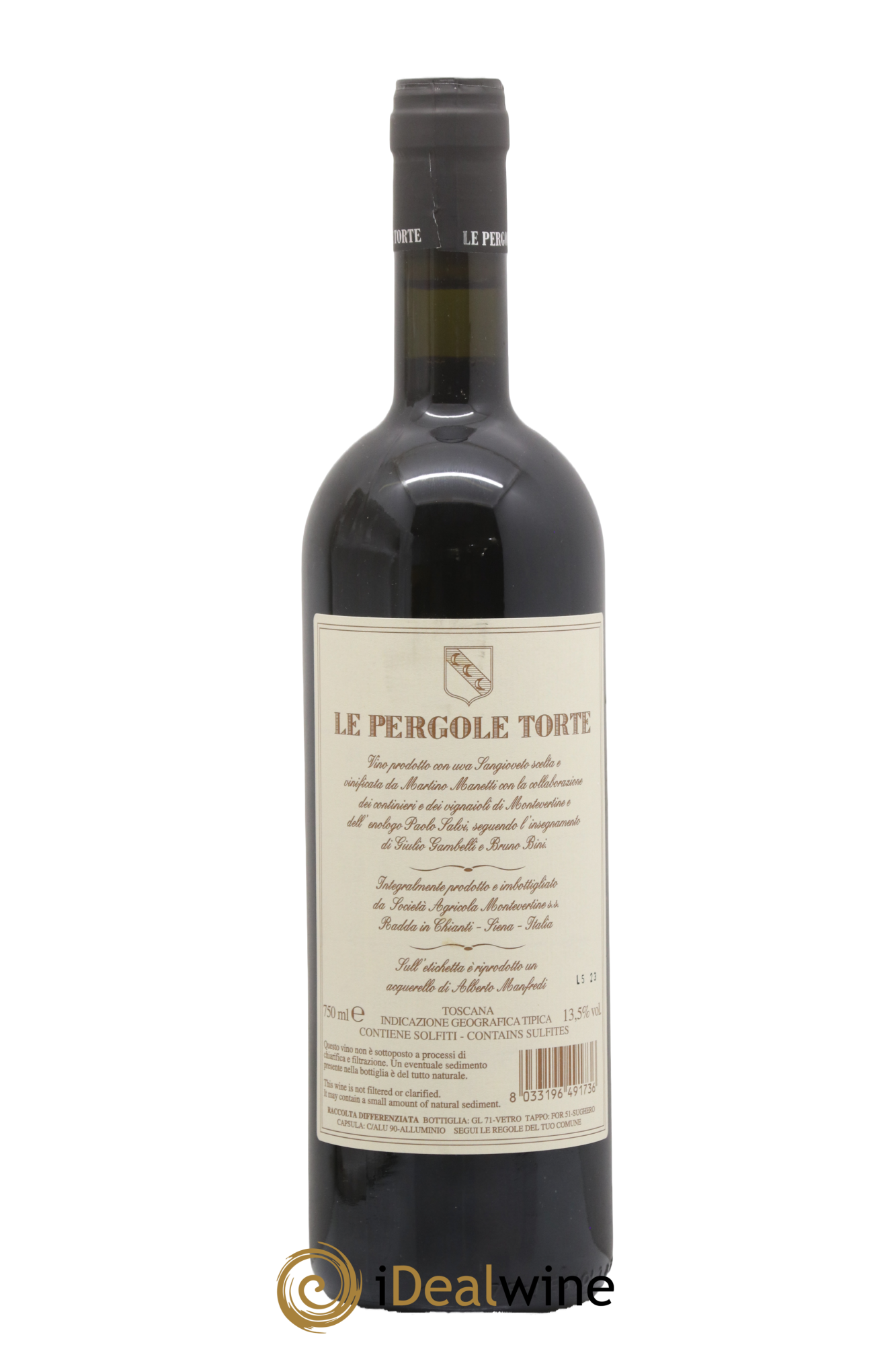 Toscana IGT Montevertine Le Pergole Torte Famille Manetti 2020 - Lot de 1 bouteille - 1