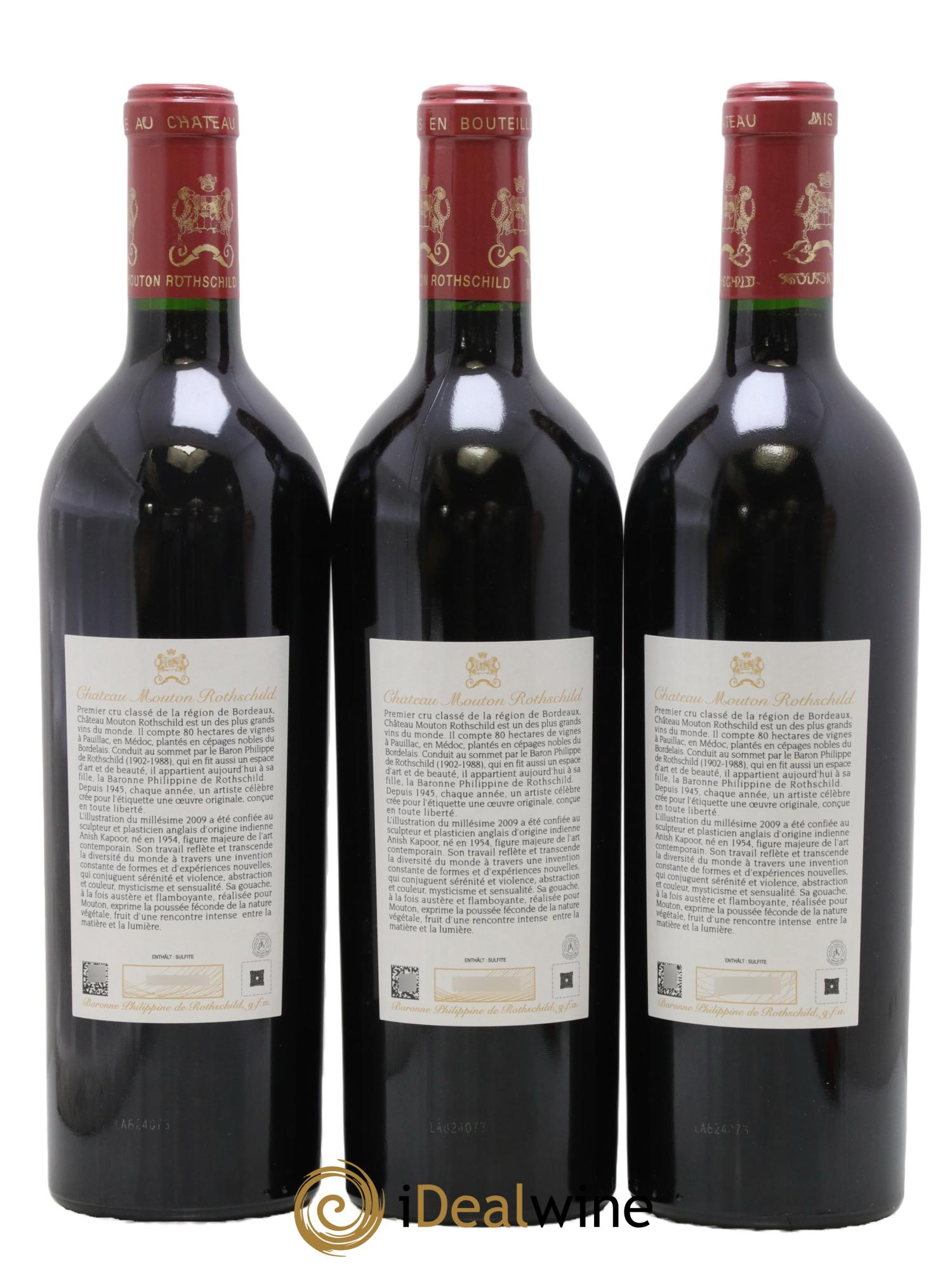 Château Mouton Rothschild 1er Grand Cru Classé 2009 - Lot of 12 bottles - 2