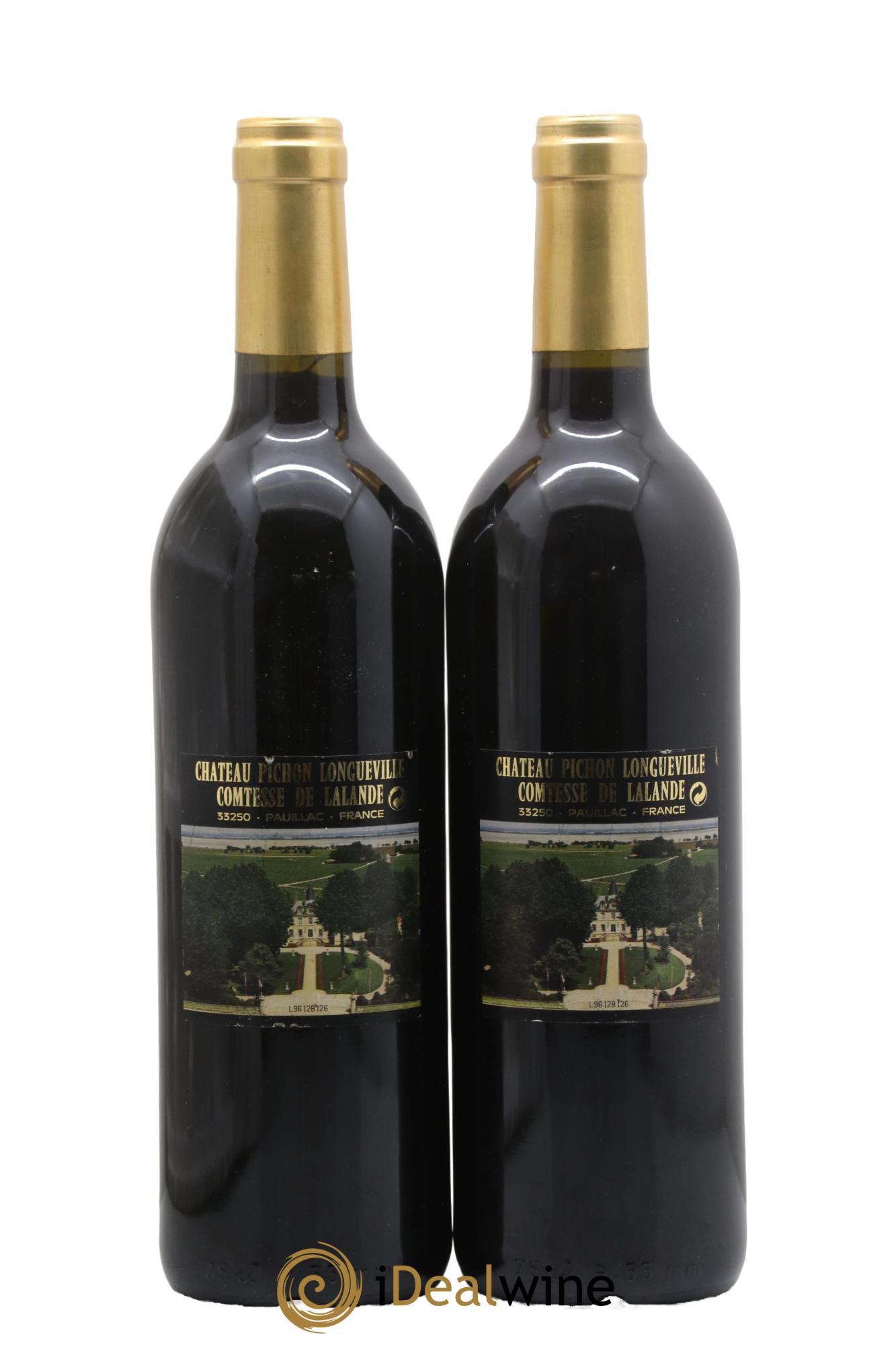 Château Pichon Longueville Comtesse de Lalande 2ème Grand Cru Classé 1996 - Lot de 2 bouteilles - 1