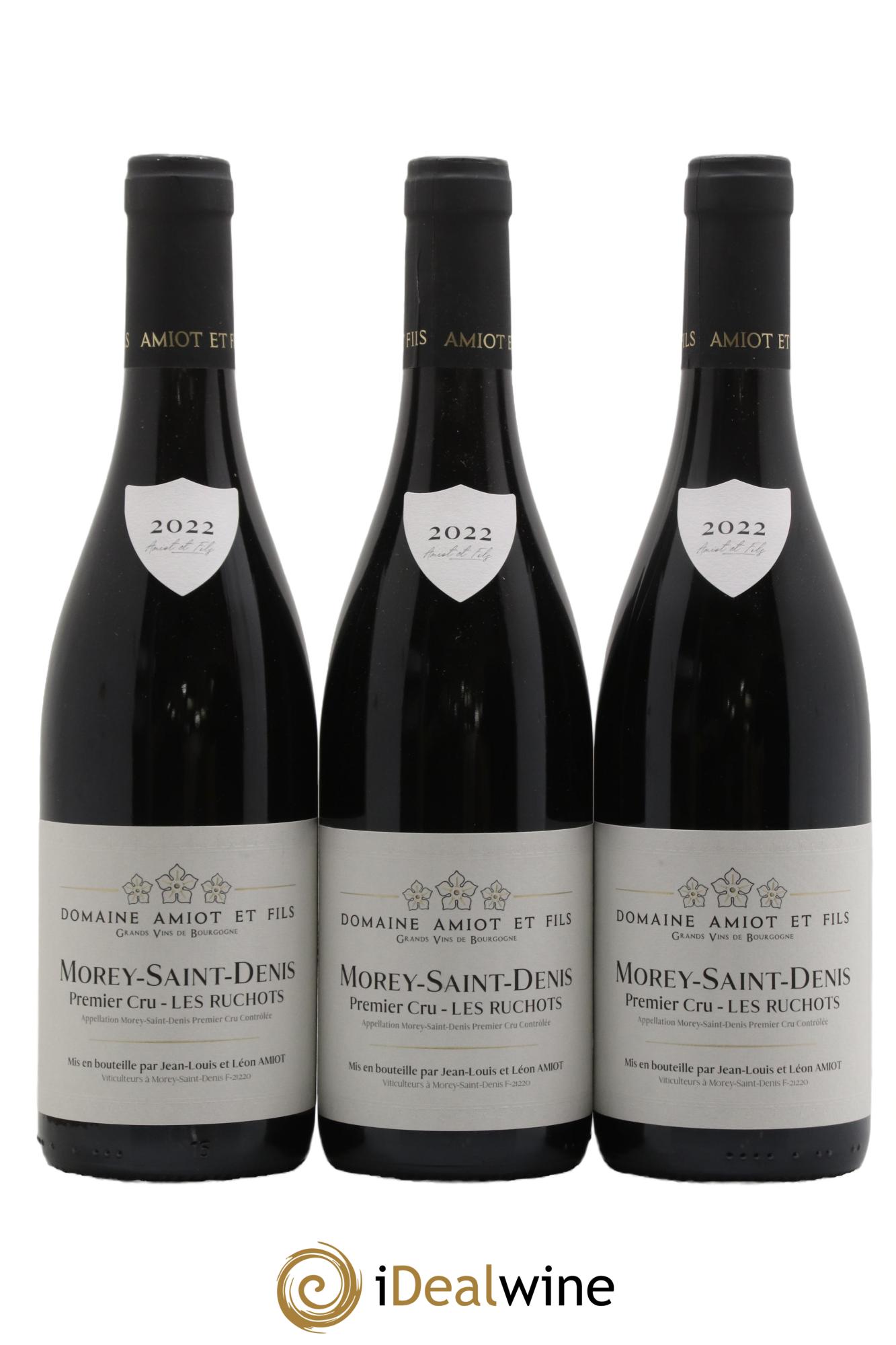 Morey-Saint-Denis 1er Cru Les Ruchots Pierre Amiot et Fils (Domaine) Les Ruchots Amiot et Fils 2022 - Lot de 3 bouteilles - 0