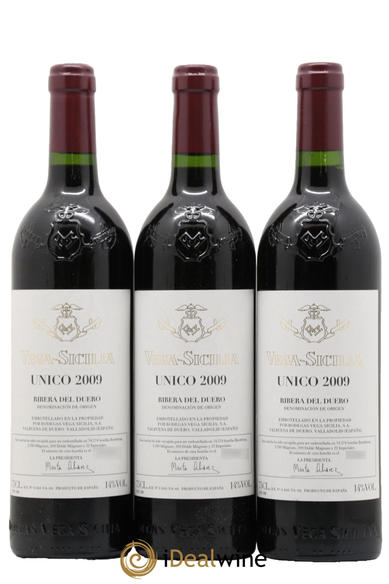 Ribera Del Duero DO Vega Sicilia Unico Famille Alvarez 2009 - Lot de 6 bouteilles - 3