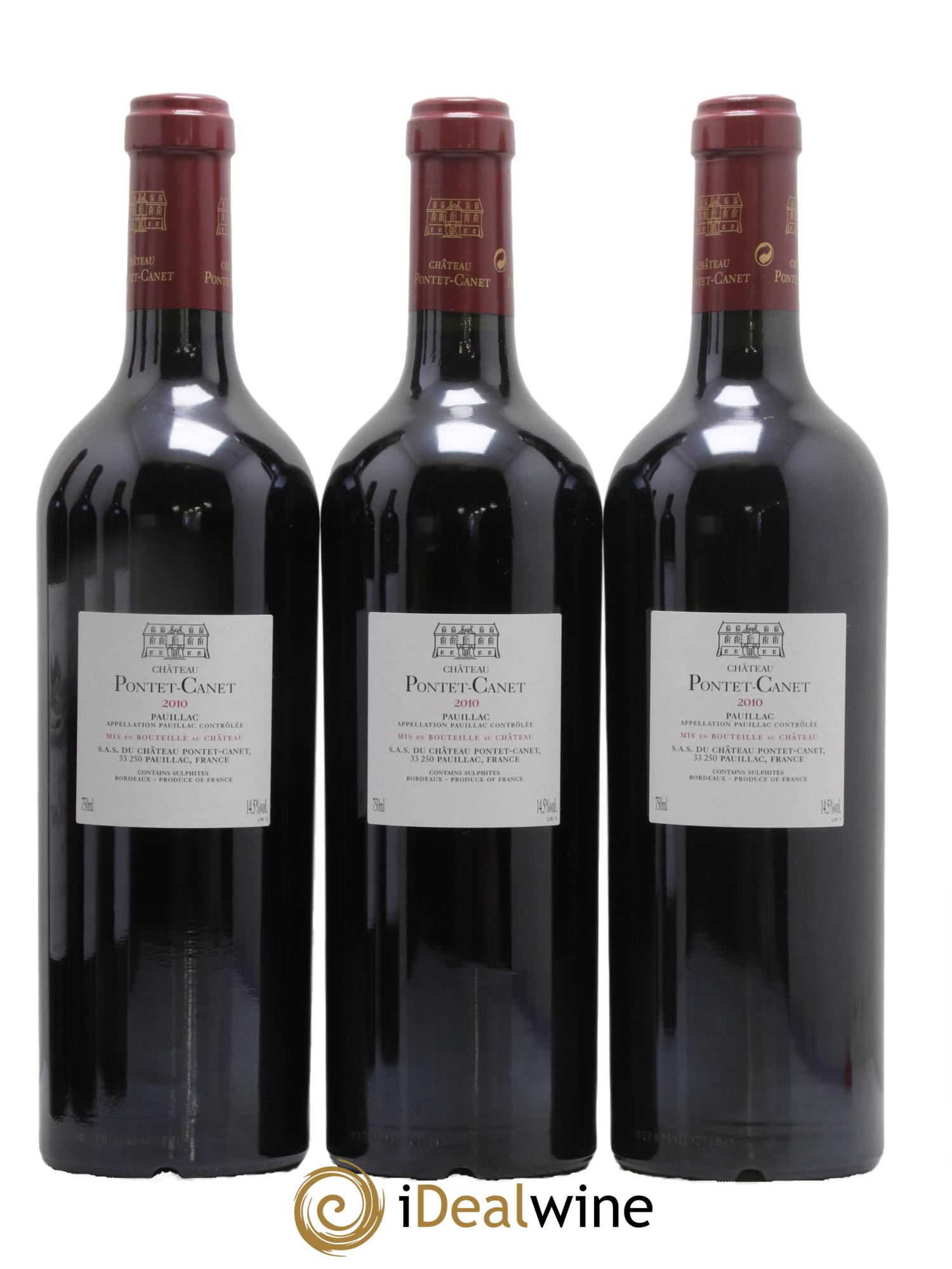 Château Pontet Canet 5ème Grand Cru Classé 2010 - Lotto di 6 bottiglie - 2