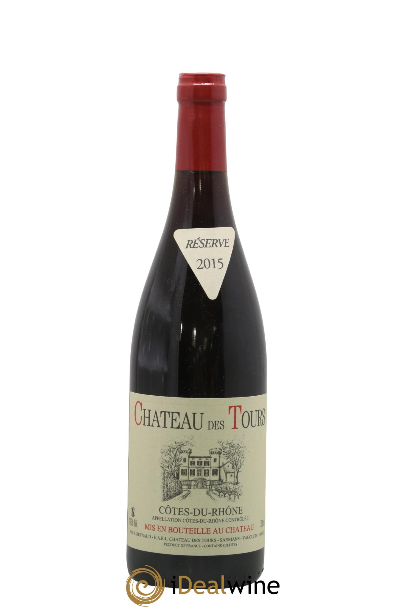 Côtes-du-Rhône Château des Tours Emmanuel Reynaud 2015 - Lot de 1 bouteille - 0