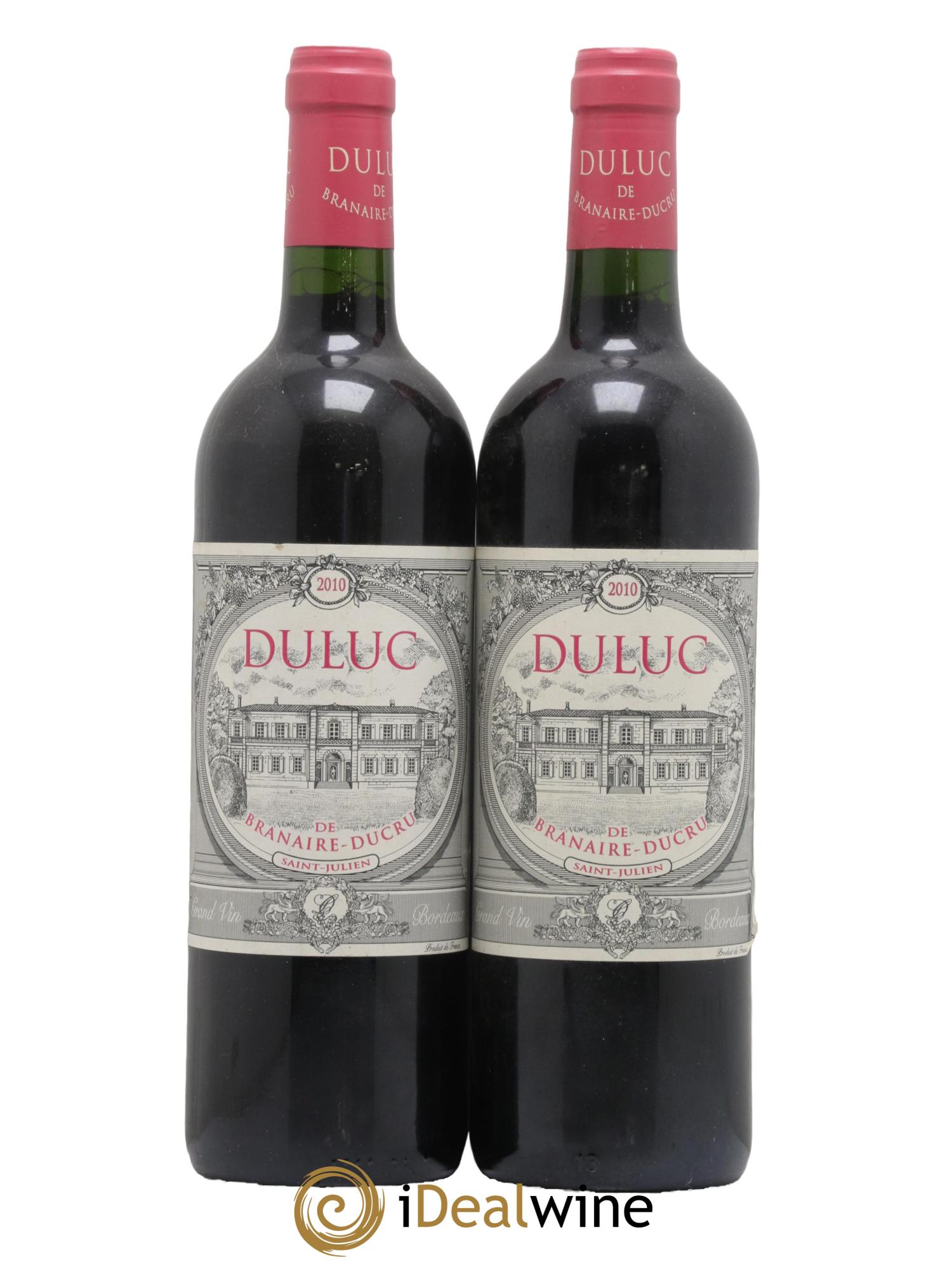 Duluc de Branaire Second Vin 2010 - Lot de 2 bouteilles - 0