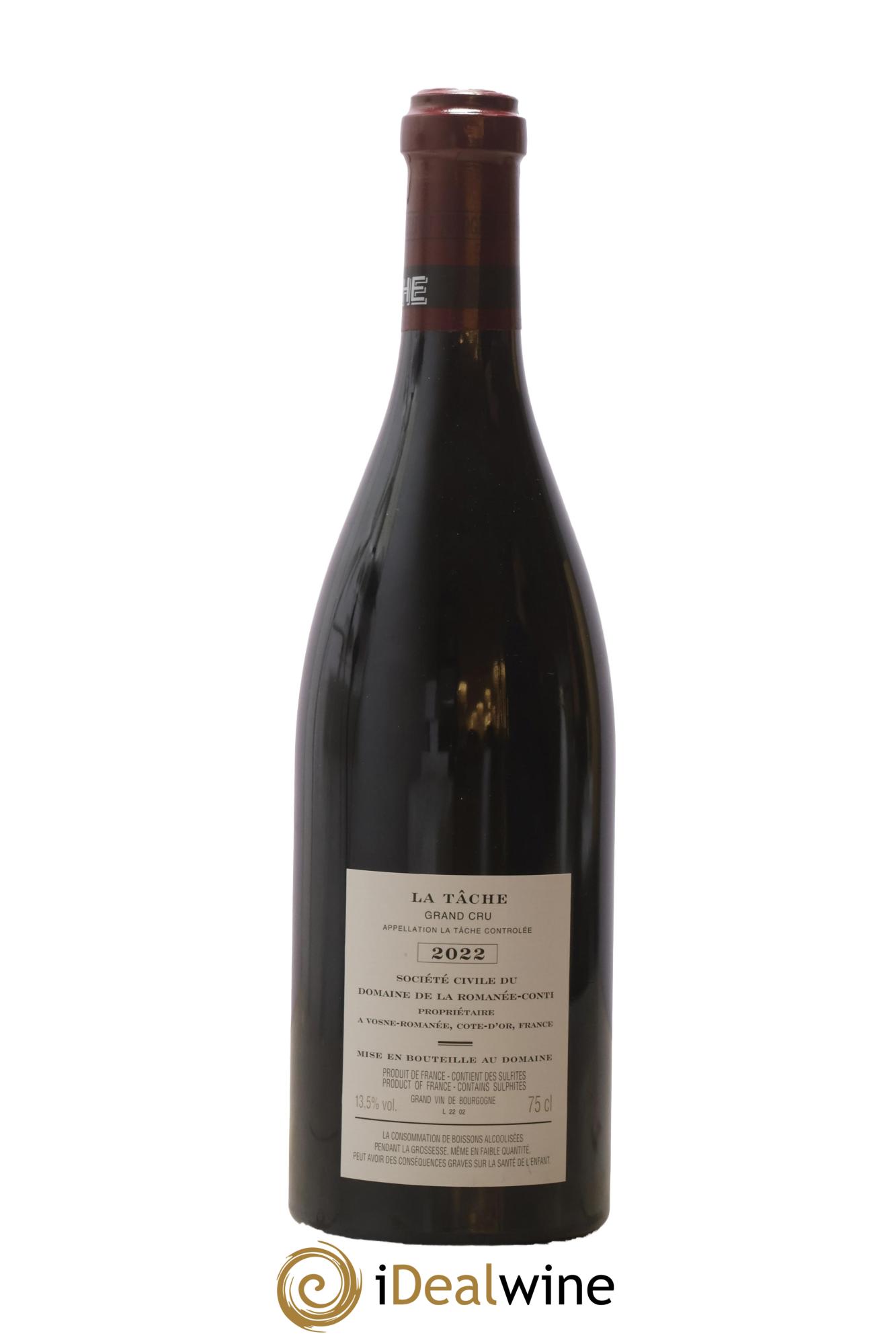 La Tâche Grand Cru Domaine de la Romanée-Conti 2022 - Lotto di 1 bottiglia - 1