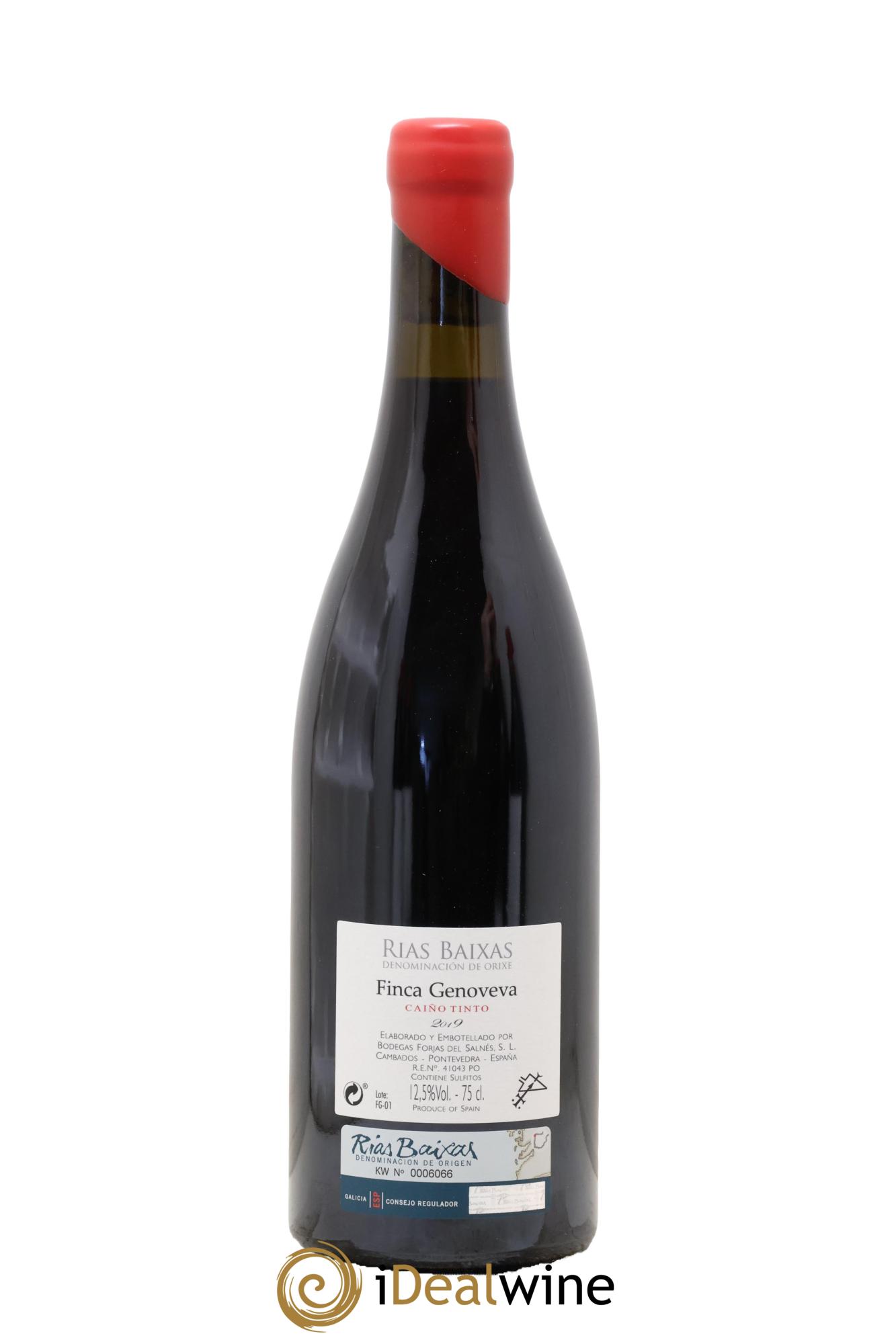 Espagne Rias Baixas  Finca Genoveva Caino Tinto Forjas Del Salnes 2019 - Lot de 1 bouteille - 1