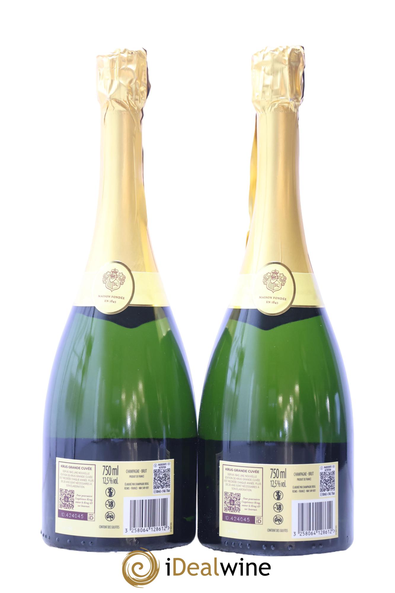 Grande Cuvée Brut - 173ème édition Krug - Lot de 2 bouteilles - 1