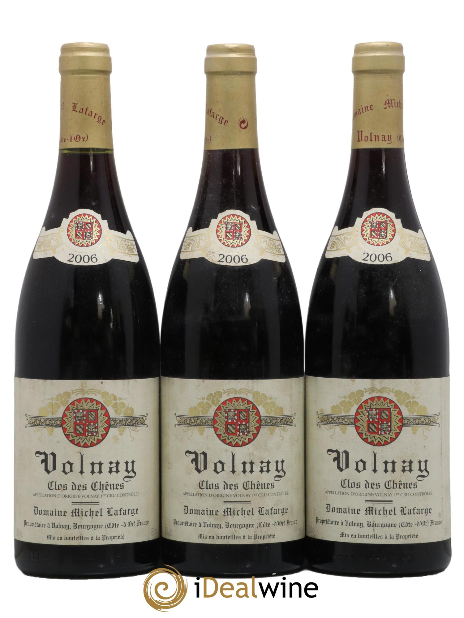 Volnay 1er Cru Clos des Chênes Lafarge (Domaine) 2006 - Lotto di 3 bottiglie - 0