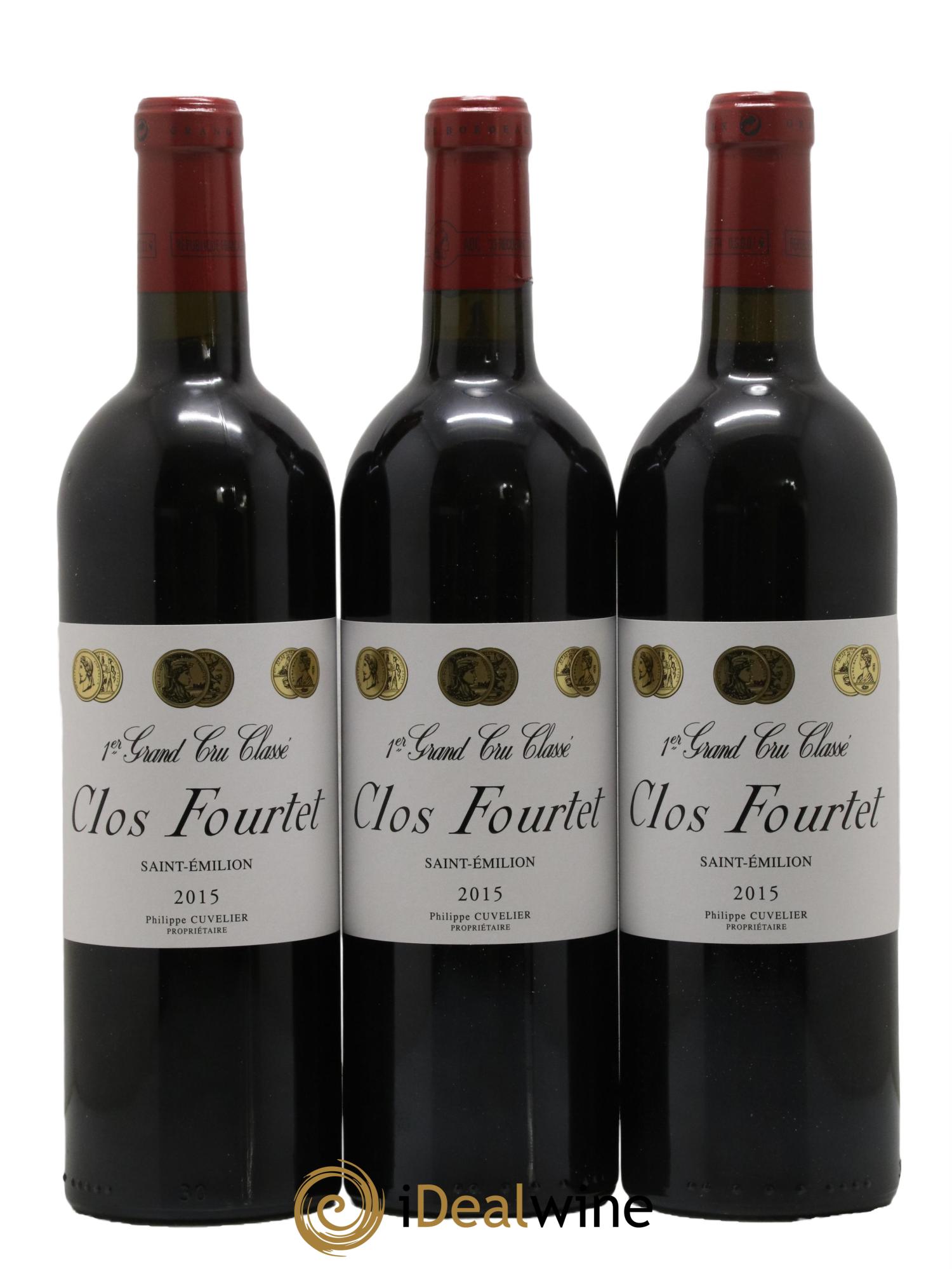 Clos Fourtet 1er Grand Cru Classé B 2015 - Lot of 6 bottles - 2