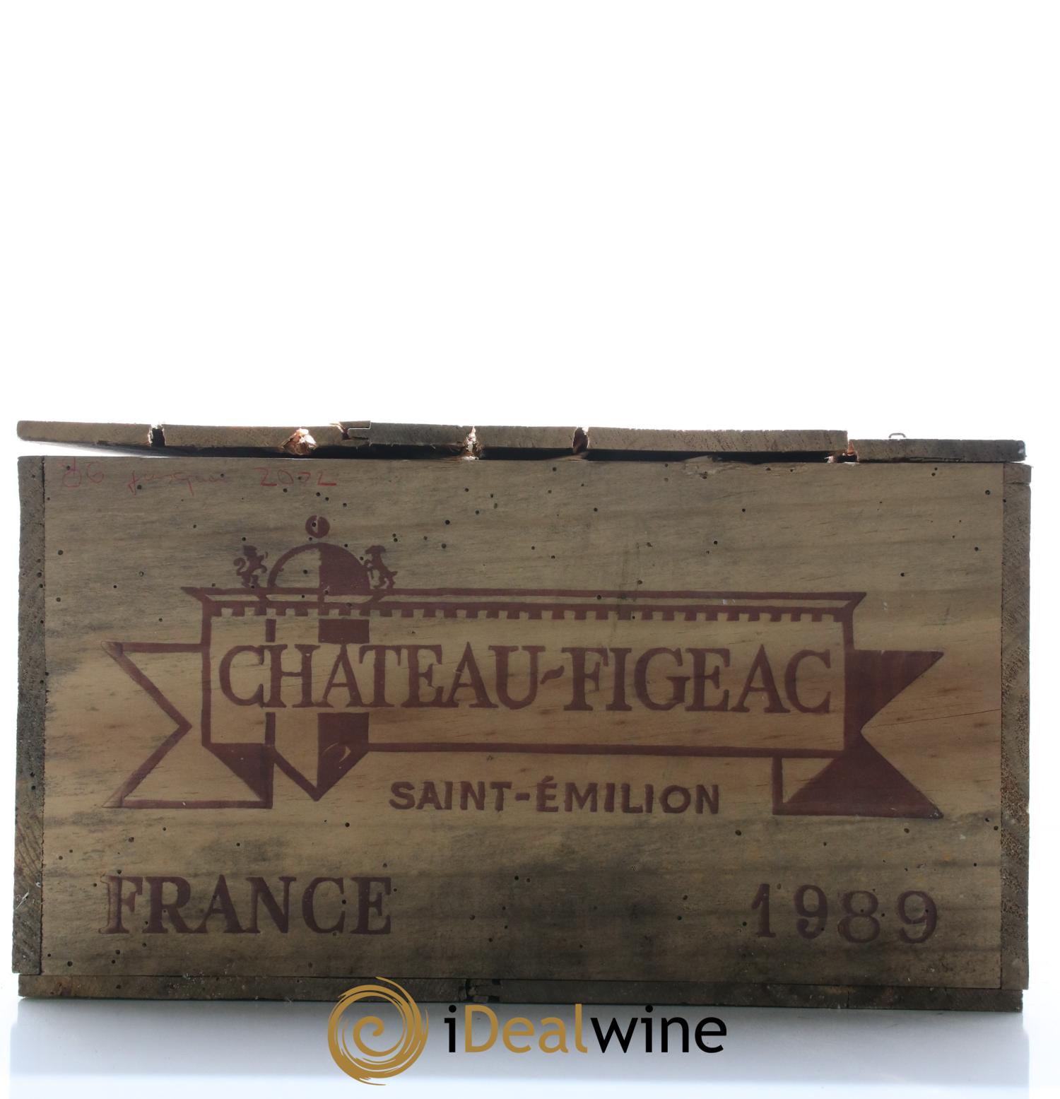 Château Figeac 1er Grand Cru Classé A 1989 - Lot de 12 bouteilles - 1