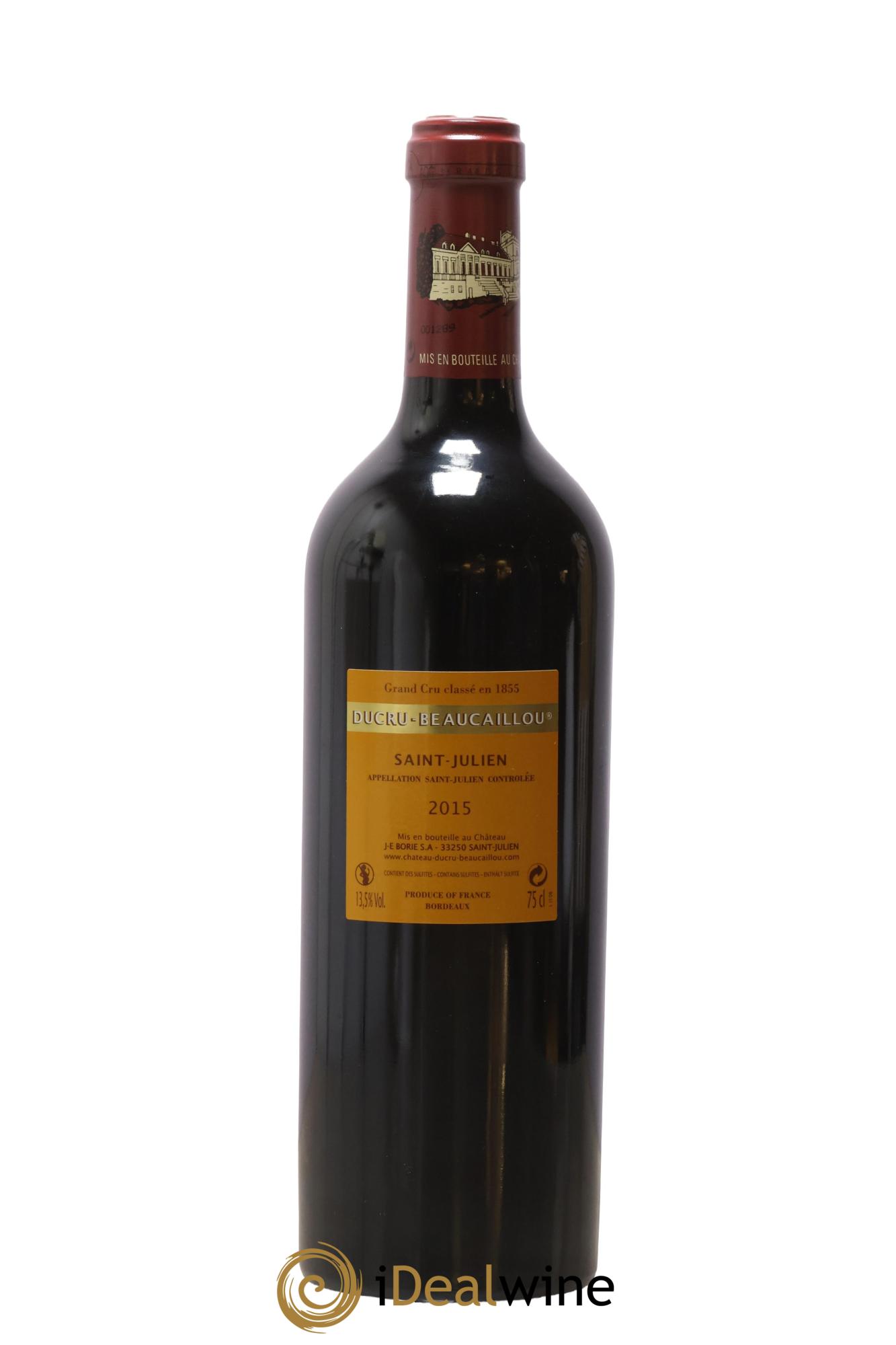 Château Ducru Beaucaillou 2ème Grand Cru Classé 2015 - Lot of 1 bottle - 1