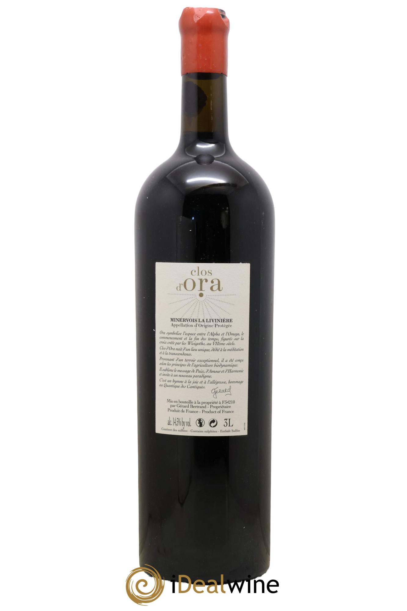 Minervois La Livinière Clos d'Ora Gérard Bertrand 2015 - Posten von 1 Doppel-Magnum - 1