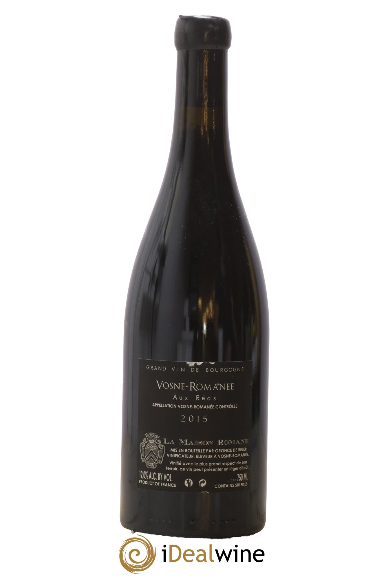 Vosne-Romanée Aux Réas La Maison Romane 2015 - Lotto di 1 bottiglia - 1