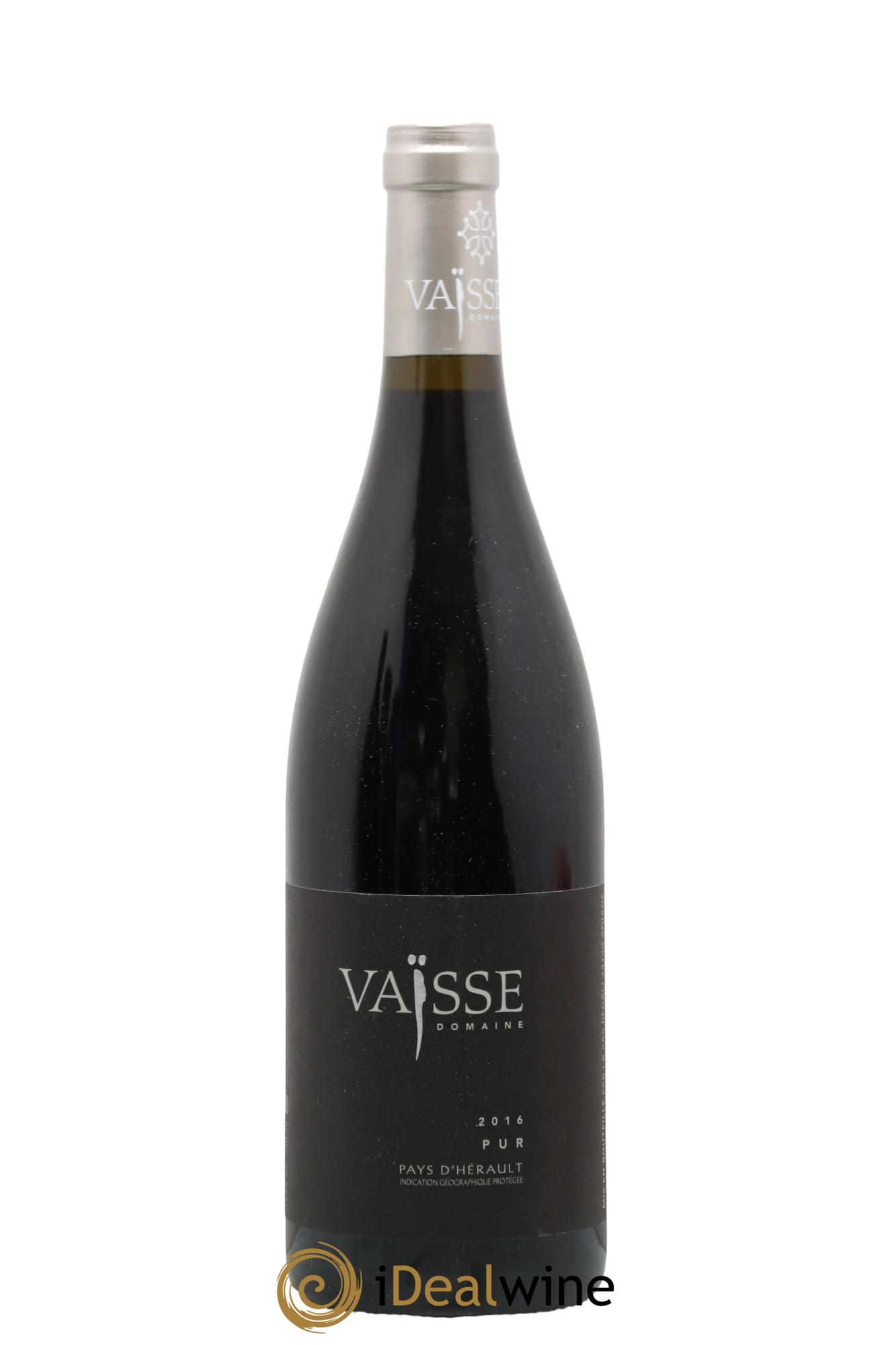 Pays d'Hérault Pur Vaisse (Domaine) 2016 - Lot de 1 bouteille - 0