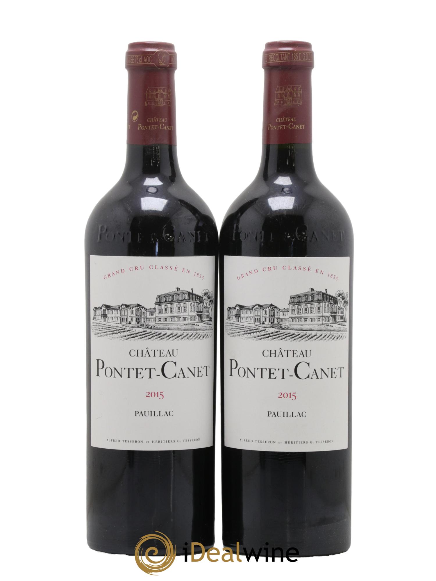 Château Pontet Canet 5ème Grand Cru Classé 2015 - Lot de 2 bouteilles - 0
