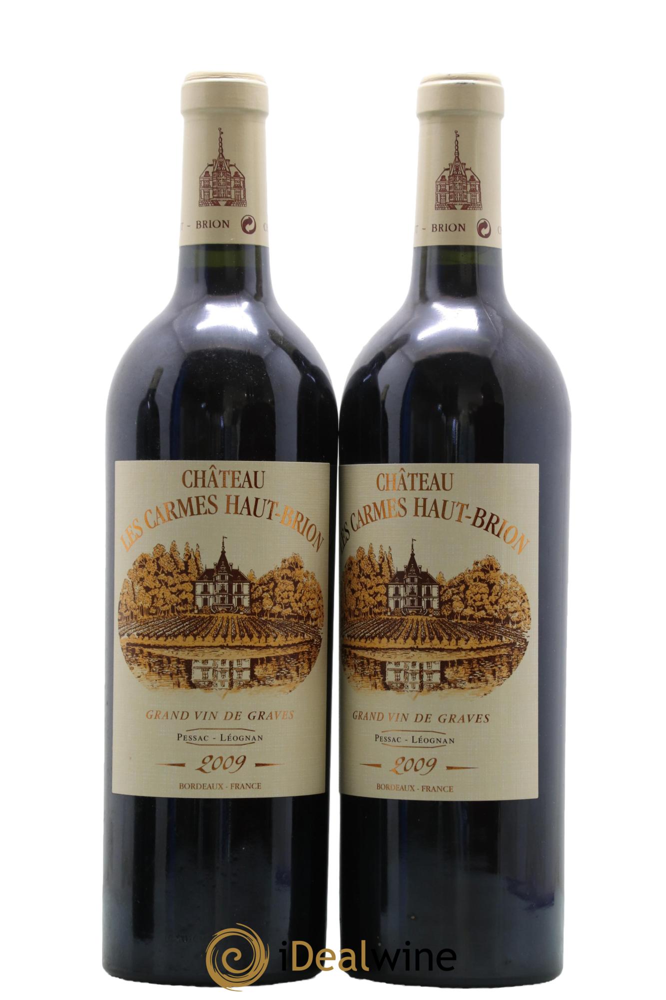 Château Les Carmes Haut-Brion 2009 - Lot de 2 bouteilles - 0