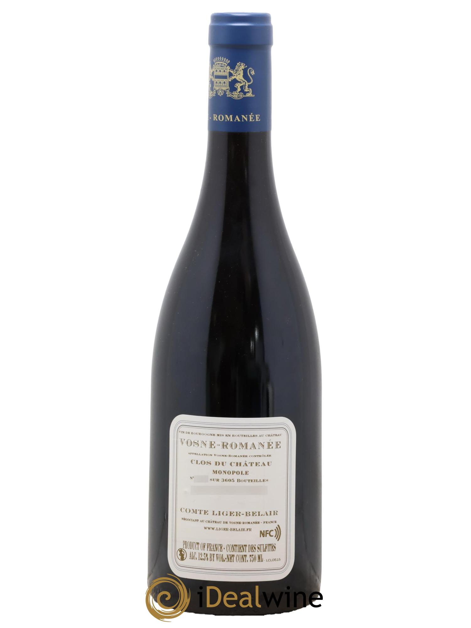 Vosne-Romanée Clos du Château Comte Liger-Belair (Domaine du)  2015 - Lot de 1 bouteille - 1