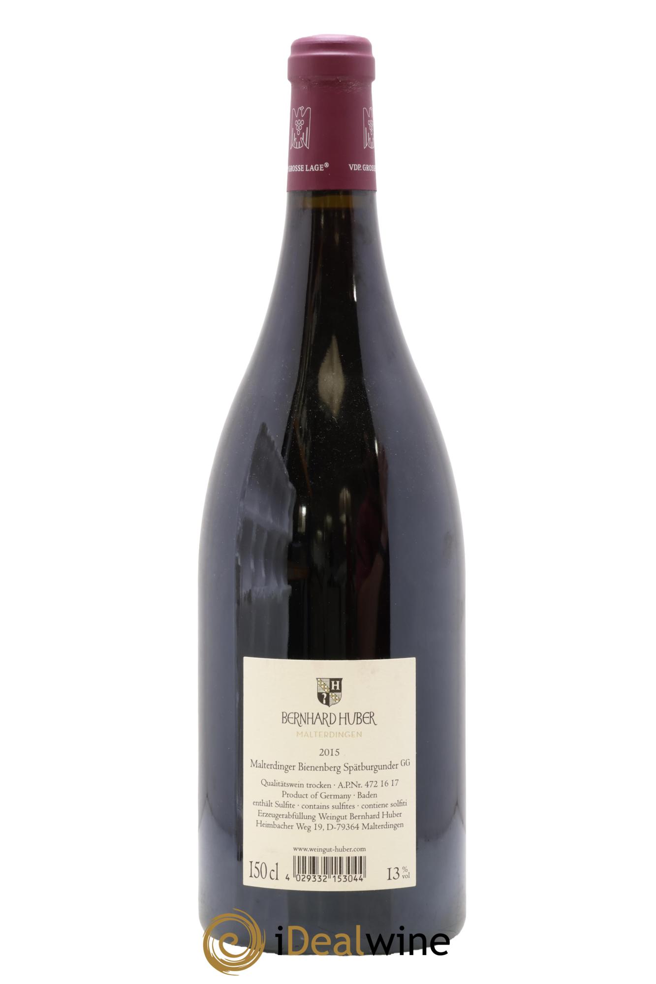 Allemagne Bienenberg GG Spätburgunder Weingut Bernhard Huber 2015 - Lot de 1 magnum - 1