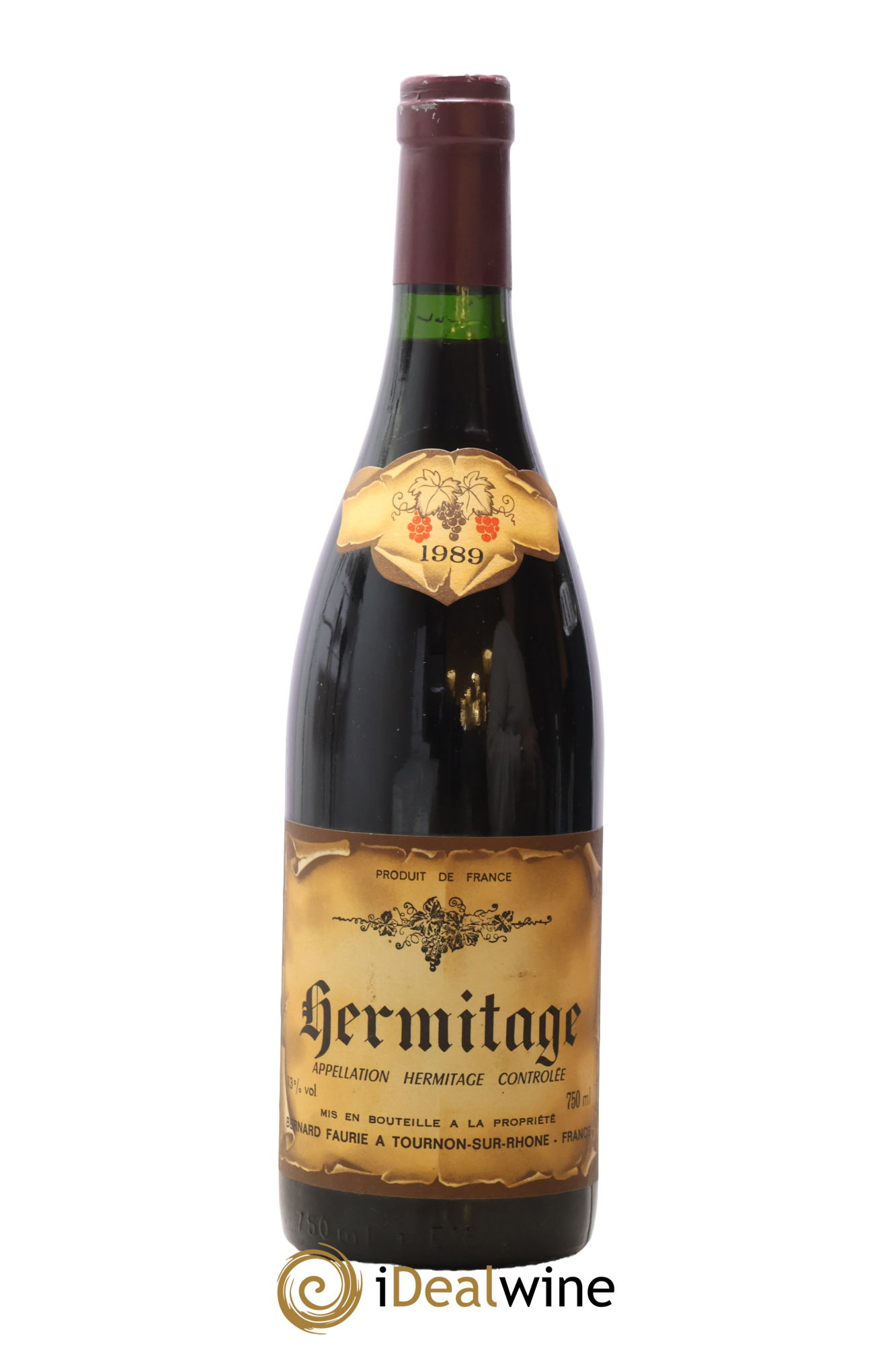 Hermitage Bernard Faurie 1989 - Lot de 1 bouteille - 0