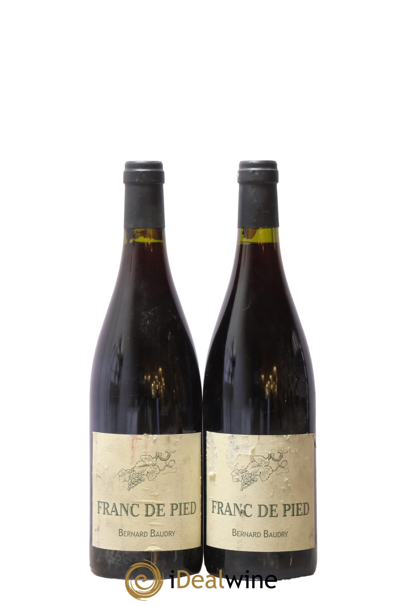 Chinon Franc de Pied Bernard Baudry 2002 - Lot de 2 bouteilles - 0