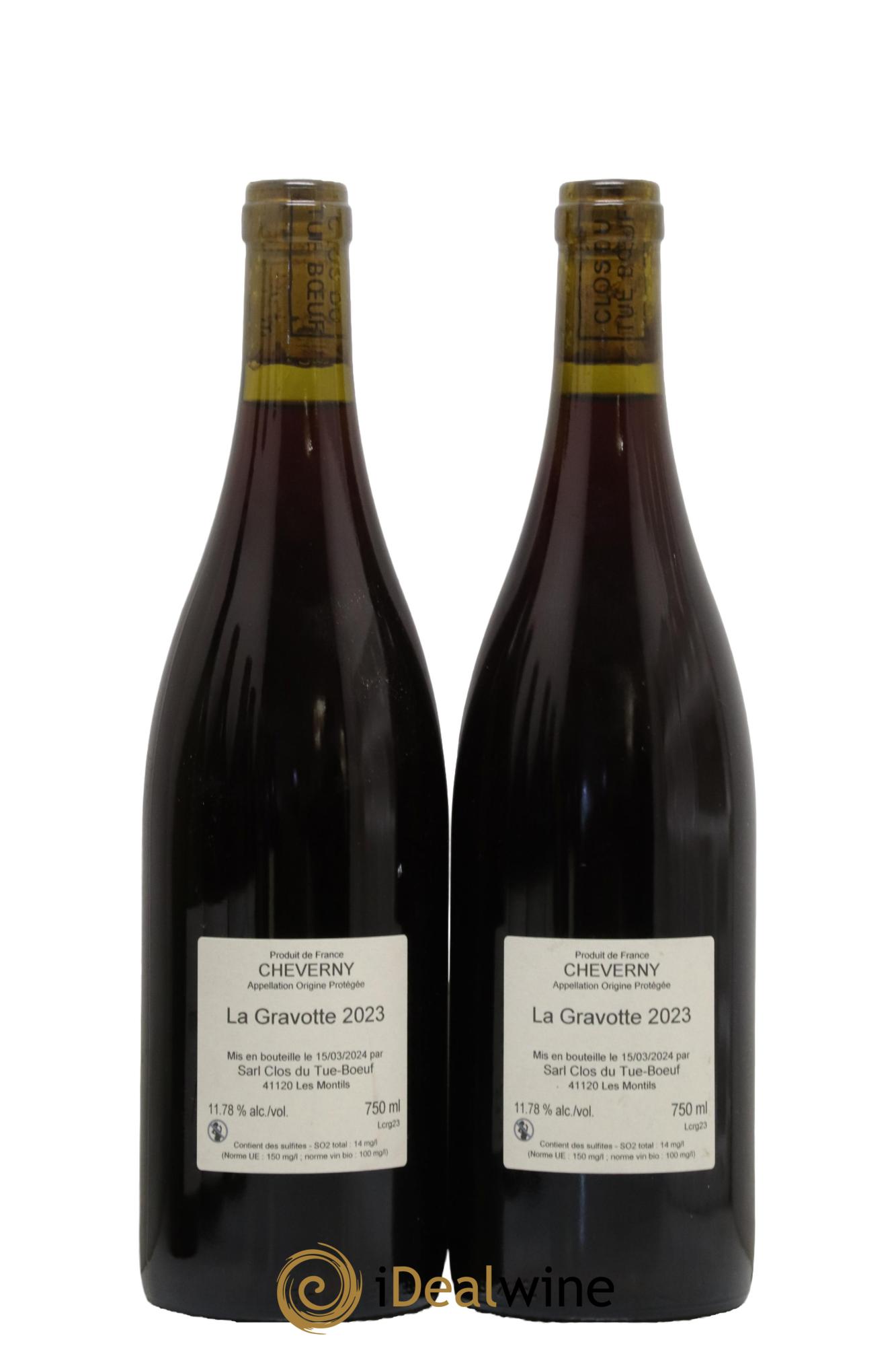 Cheverny La Gravotte Clos du Tue-Boeuf 2023 - Lot de 2 bouteilles - 1
