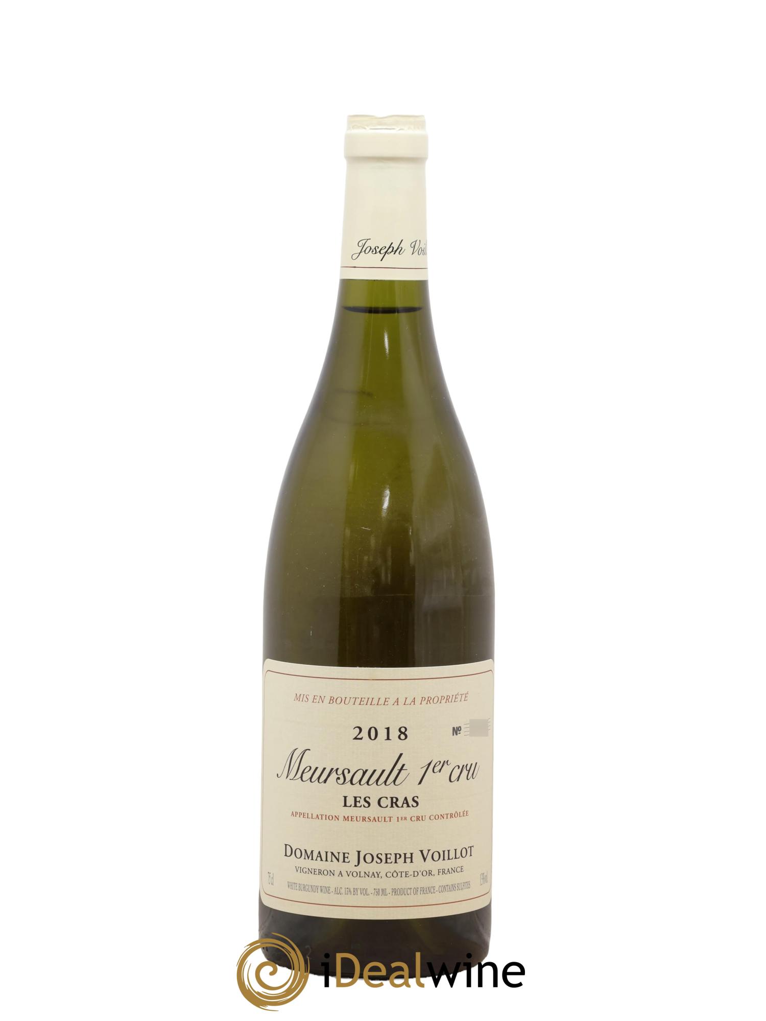 Meursault 1er Cru Les Cras Joseph Voillot (Domaine) 2018 - Lotto di 1 bottiglia - 0