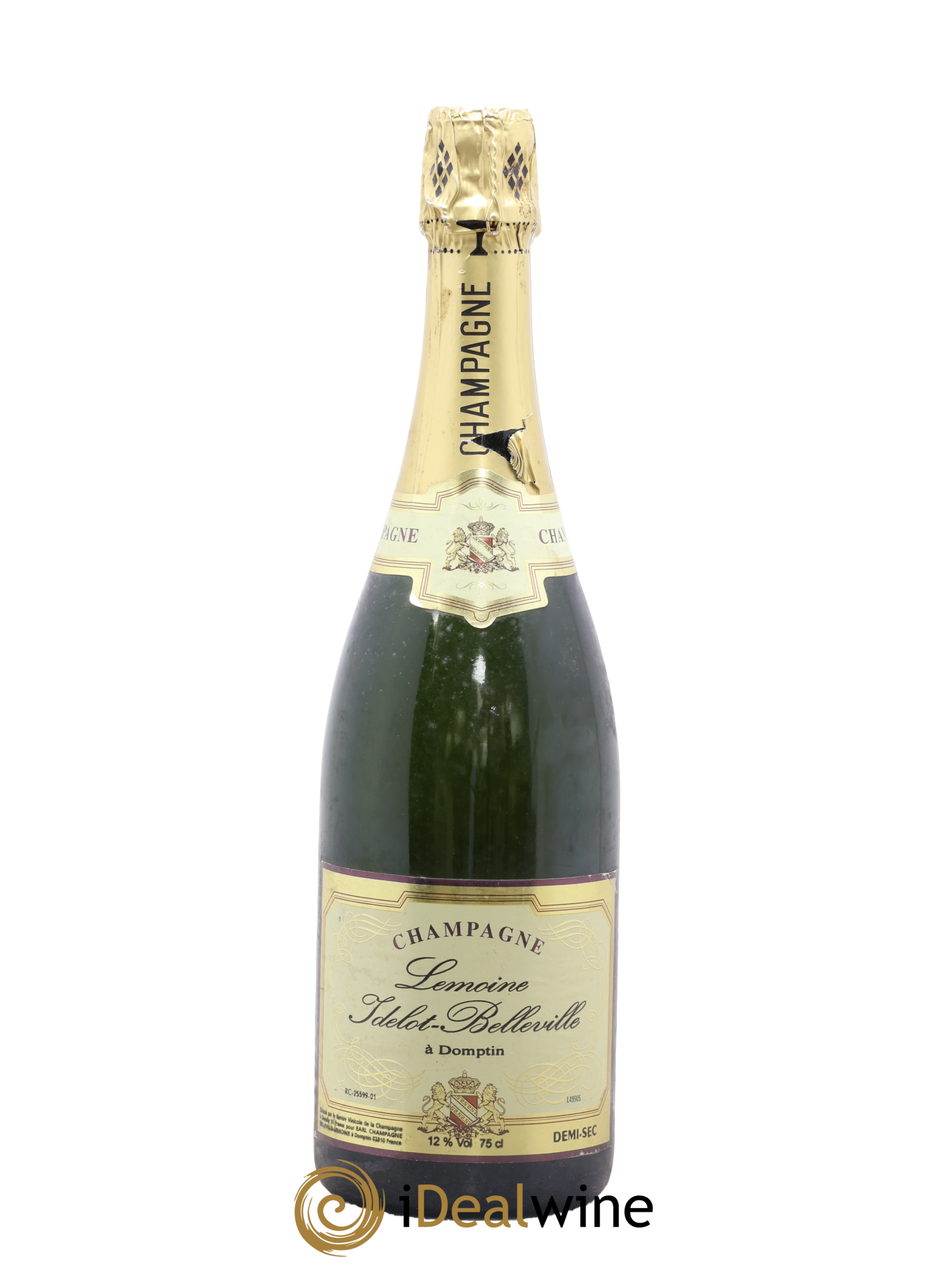 Champagne Demi-Sec Idelot Belleville Lemoine - Lotto di 1 bottiglia - 0