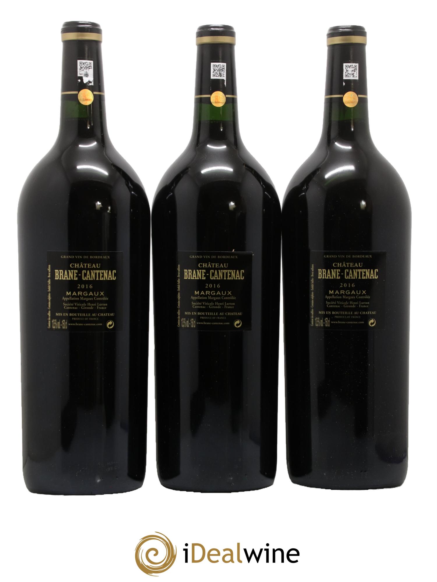Château Brane Cantenac 2ème Grand Cru Classé 2016 - Lot de 3 magnums - 1