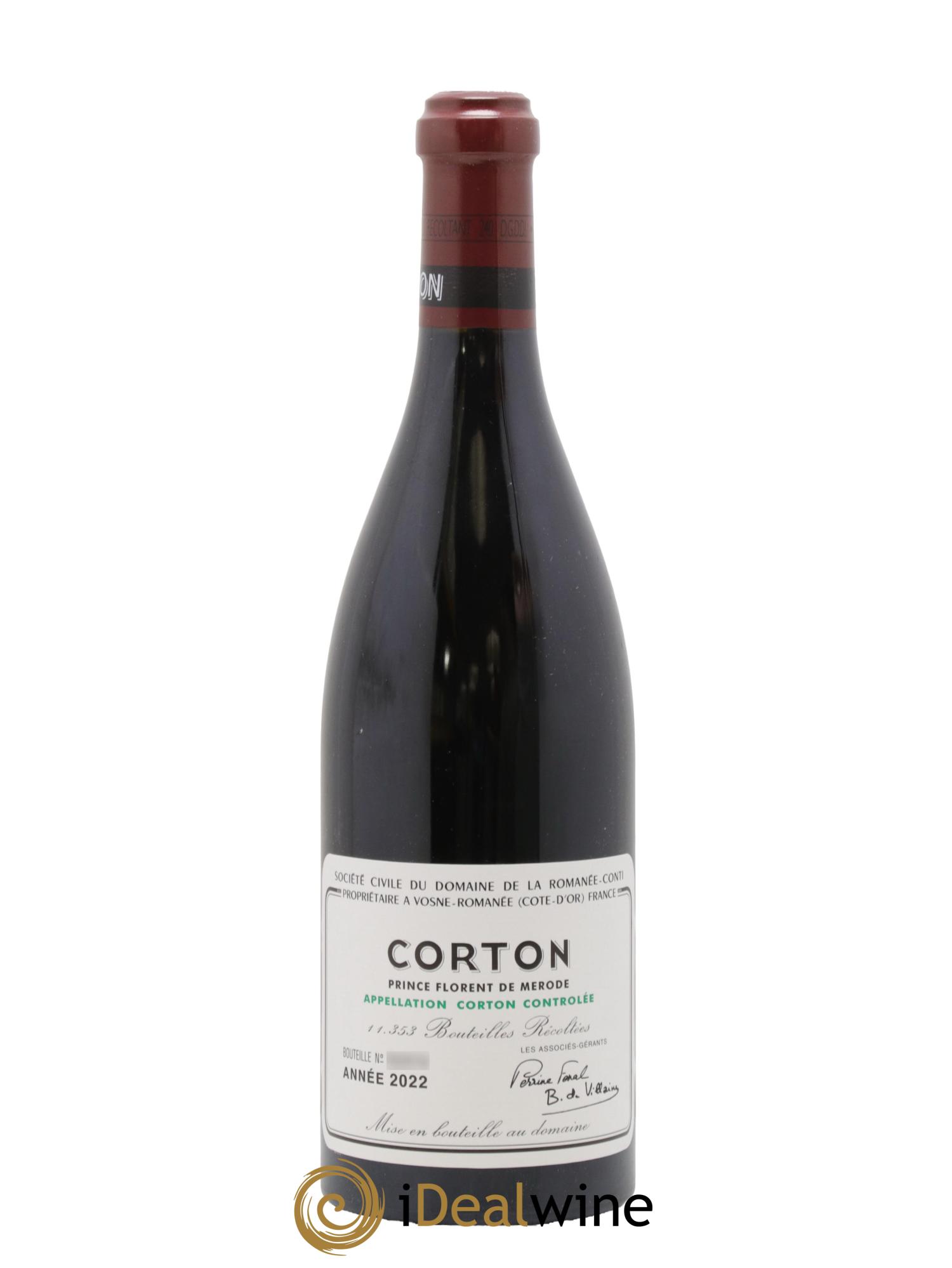 Corton Grand Cru Domaine de la Romanée-Conti 2022 - Lot de 1 bouteille - 0